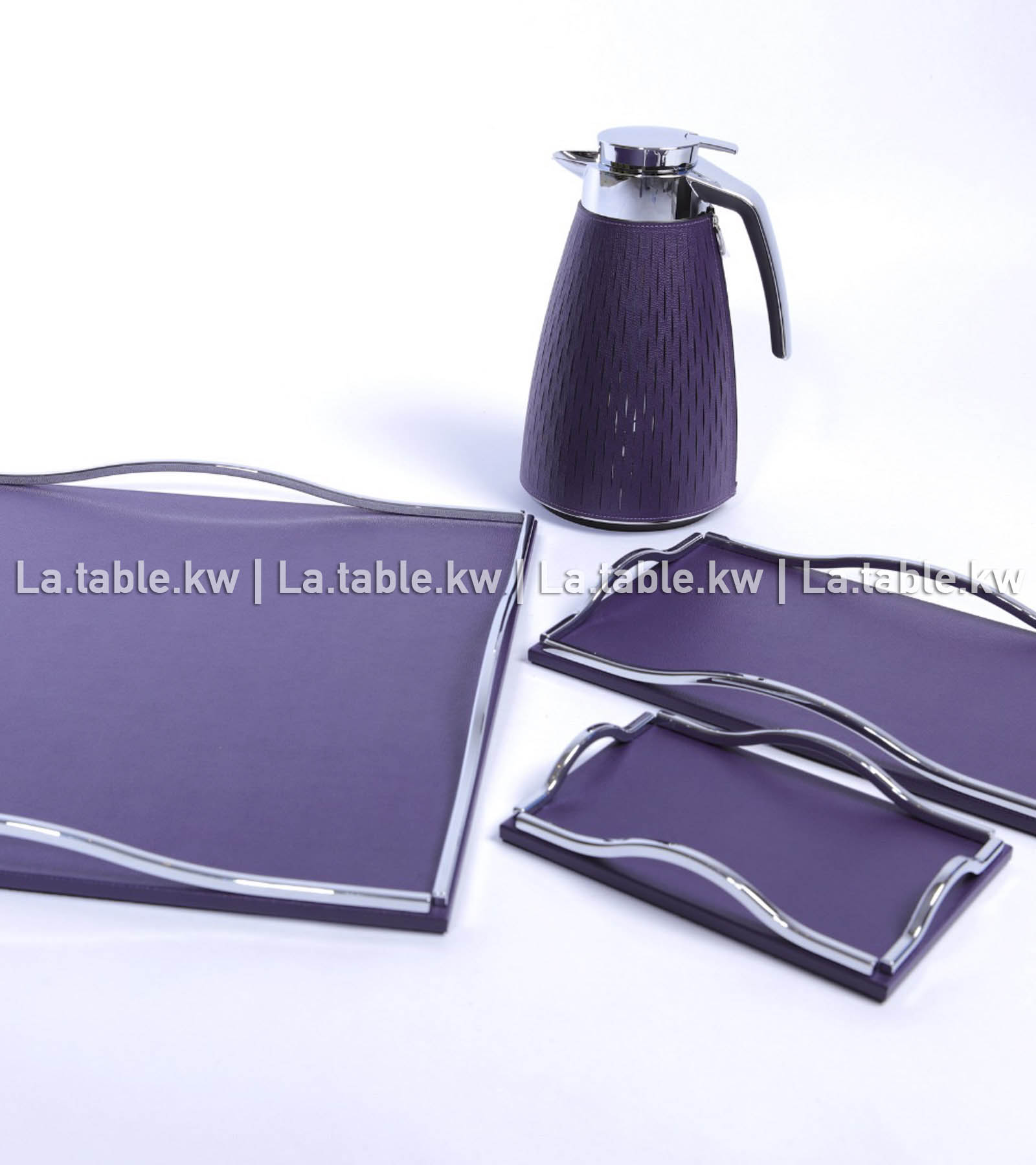 Purple Full Leather Carafes