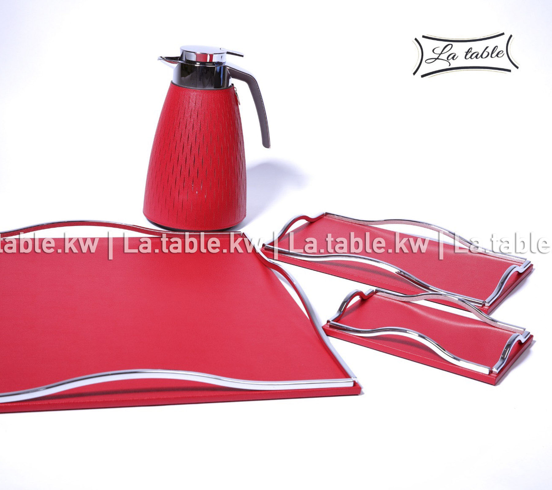 Red Full Leather Carafes
