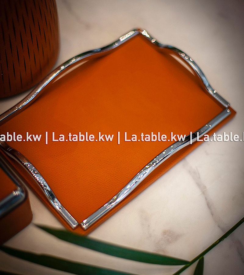 Amber Leather Trays