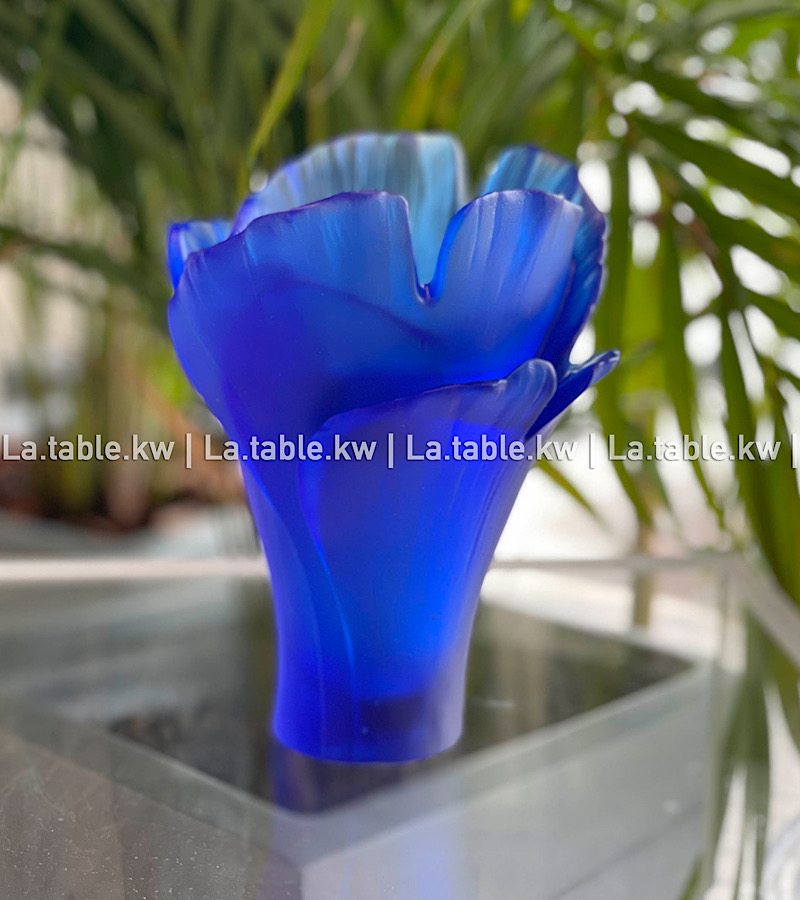 Royal Blue Tulip Crystal Mubkhar