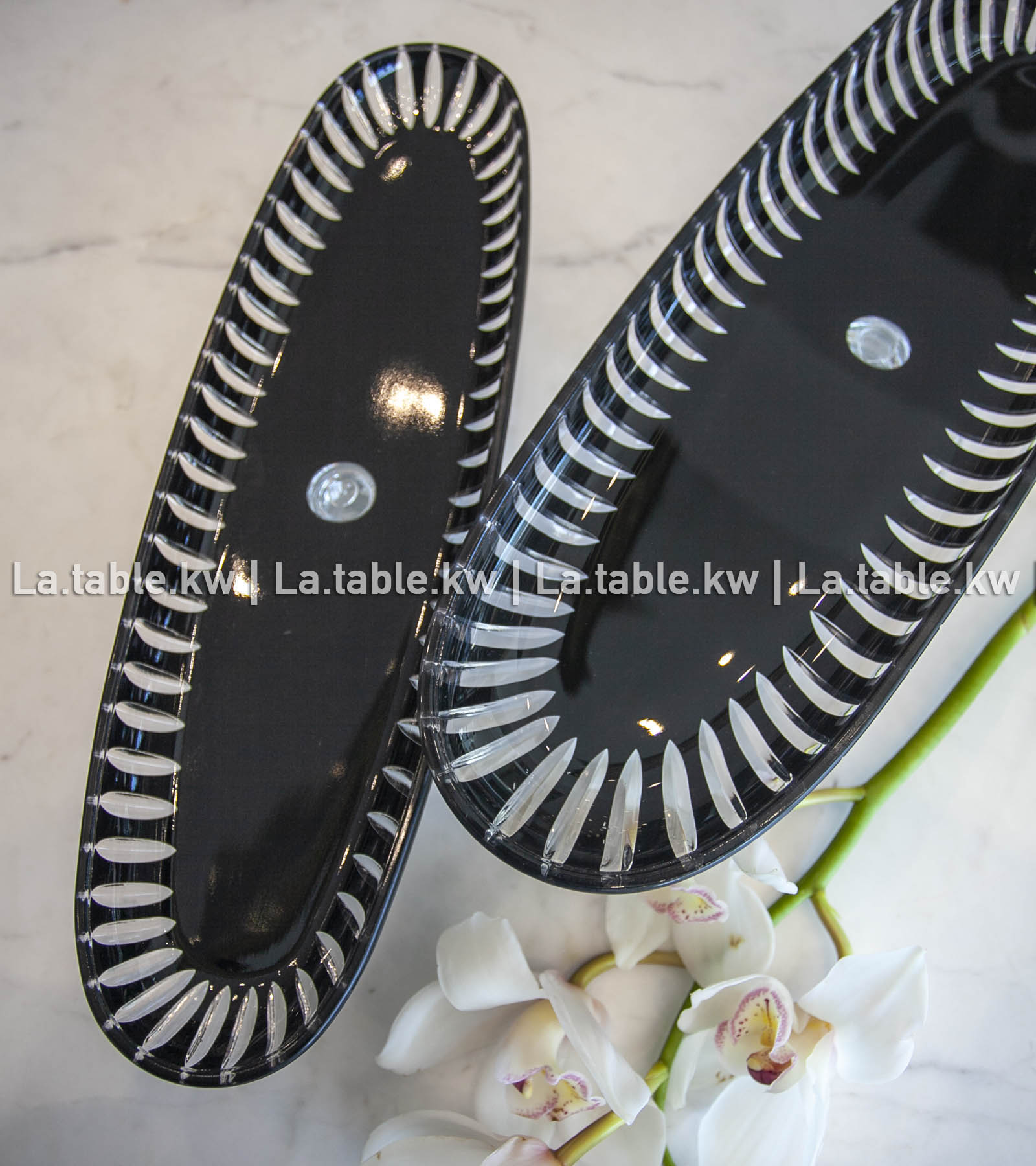 Black Classic Long Plate