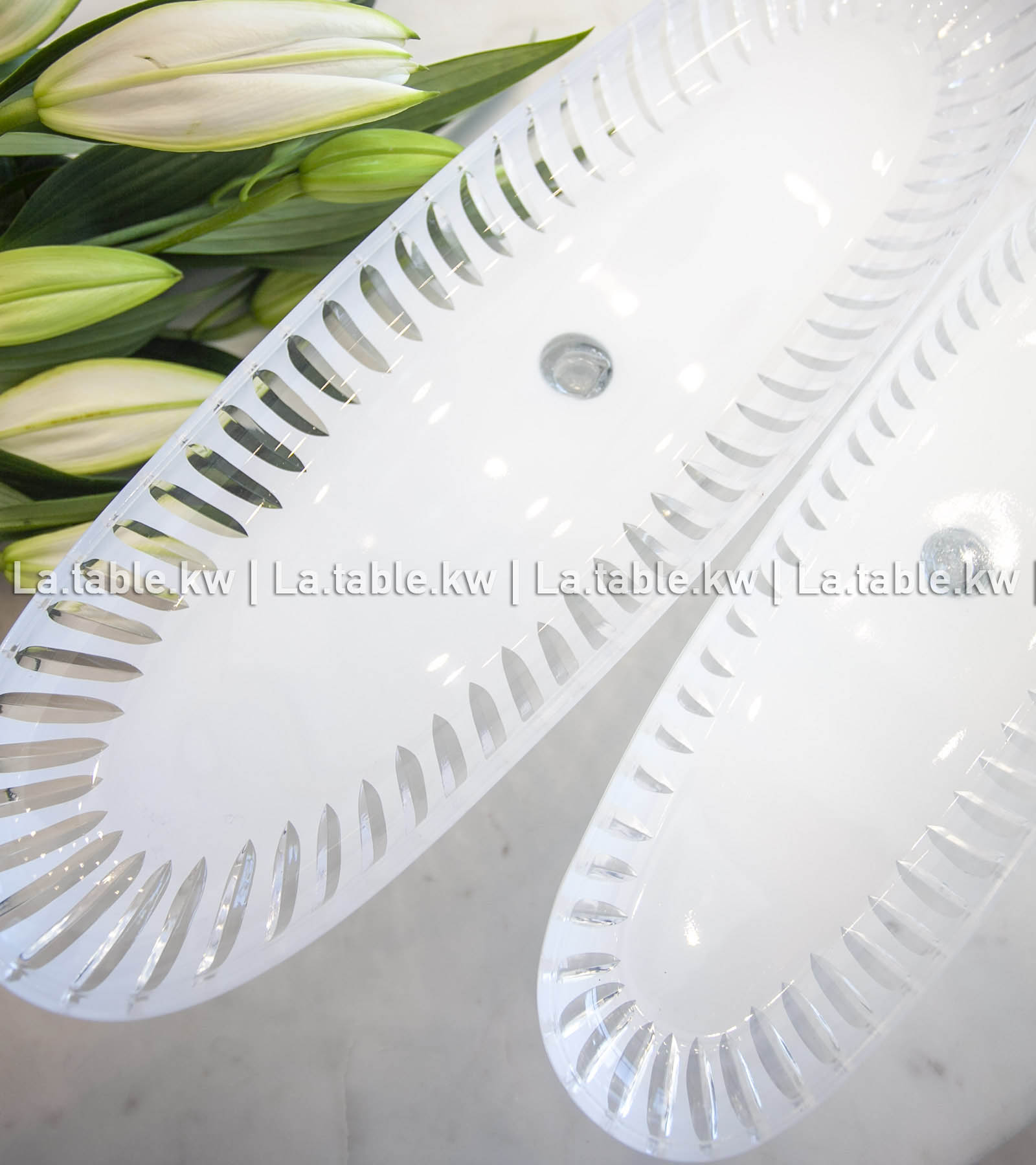 White Classic Long Plate