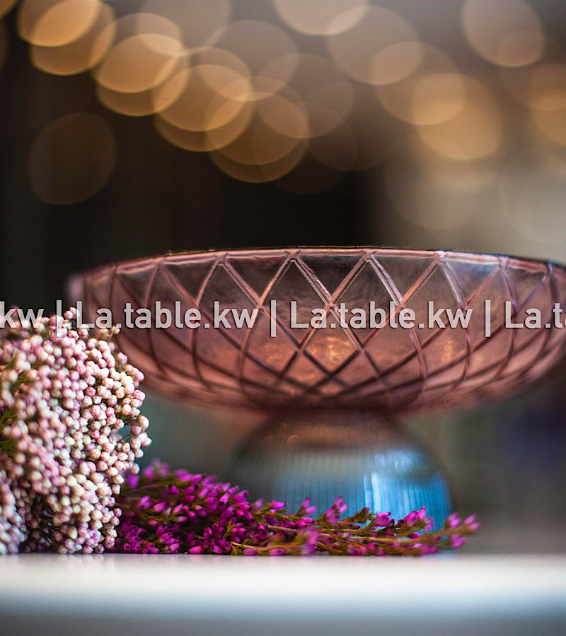 Pink Netted Crystal Mini Bowl