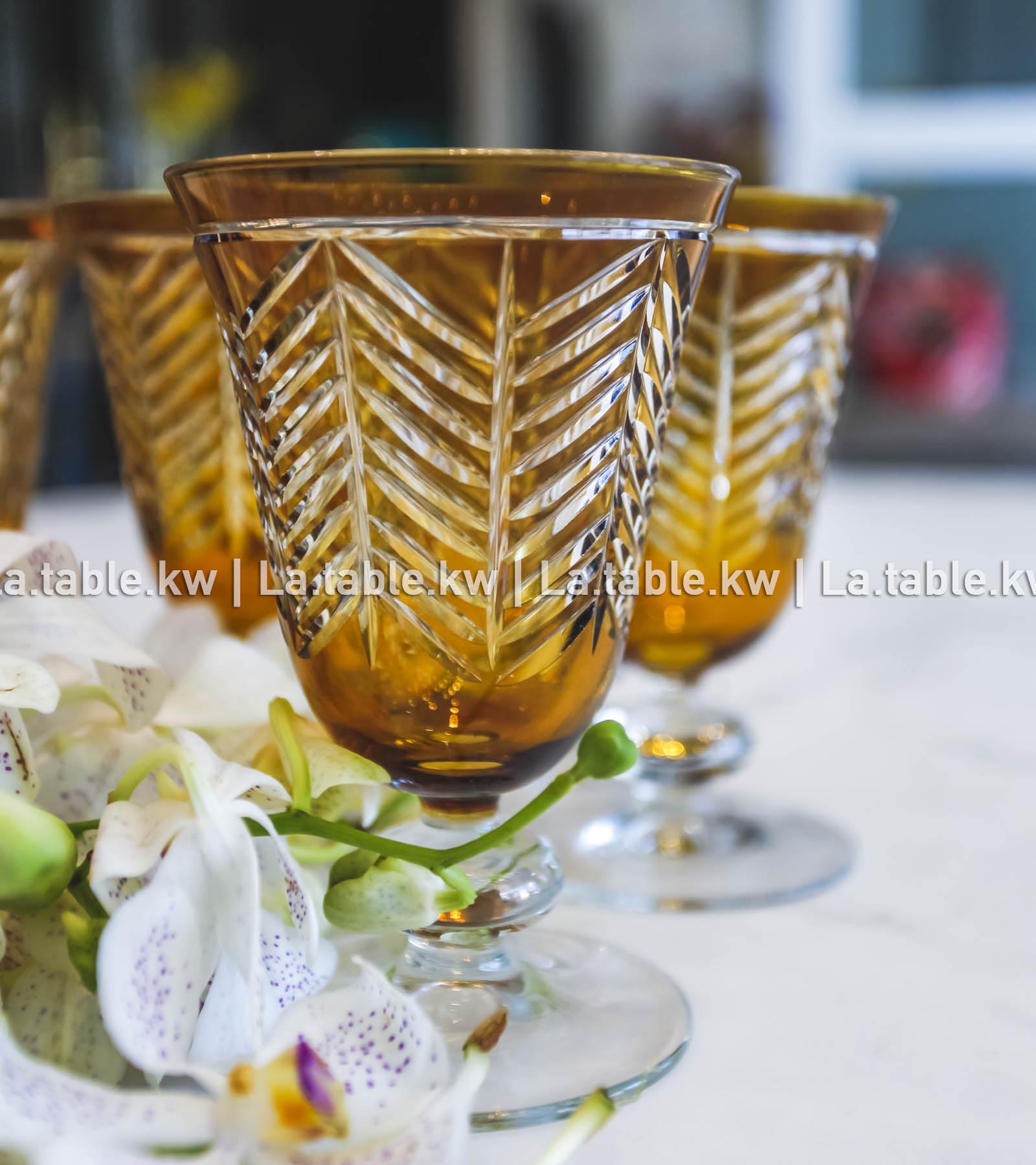 Amber Spider Juice Glasses