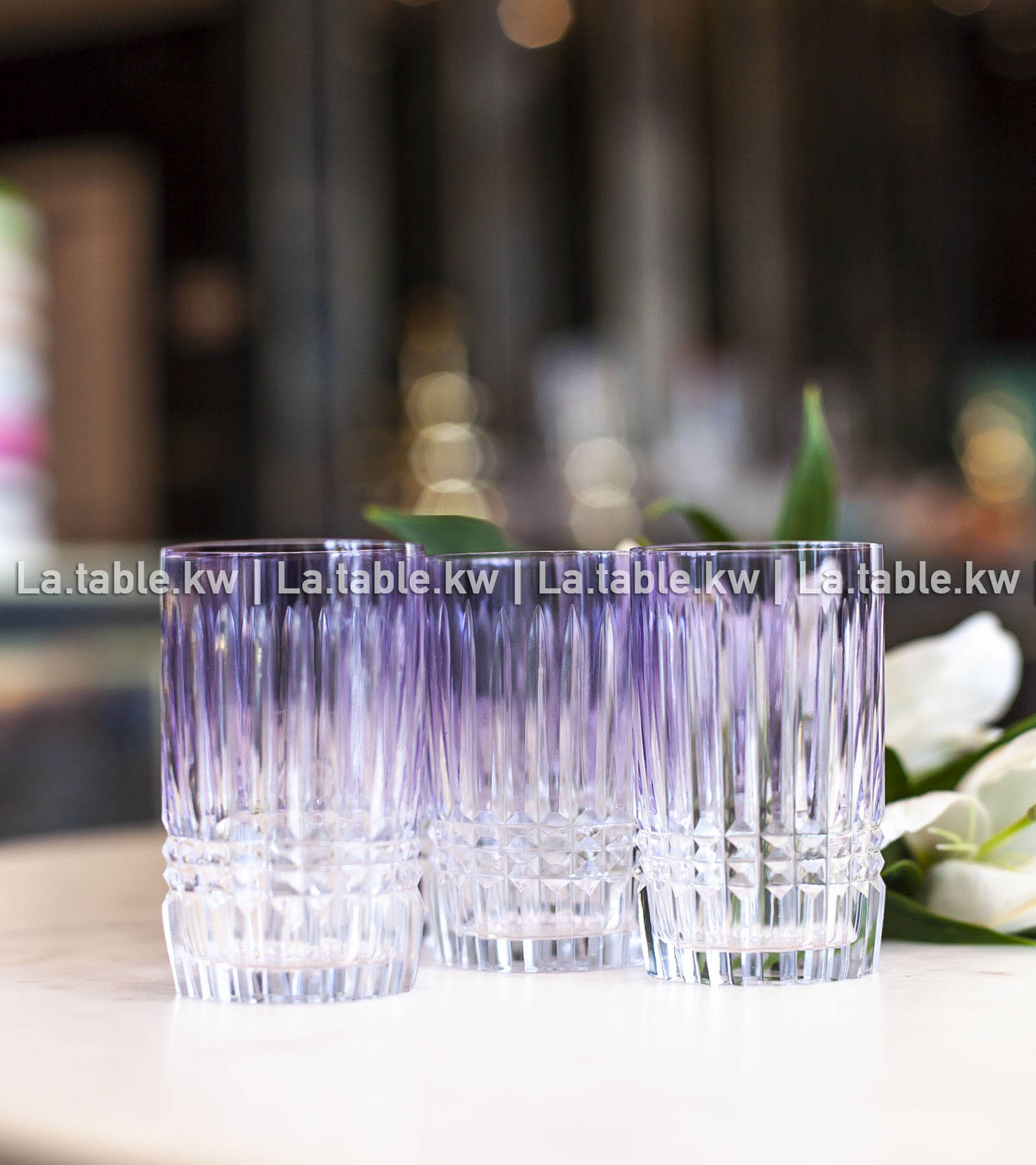 Lavender Allure Mini Water Glasses