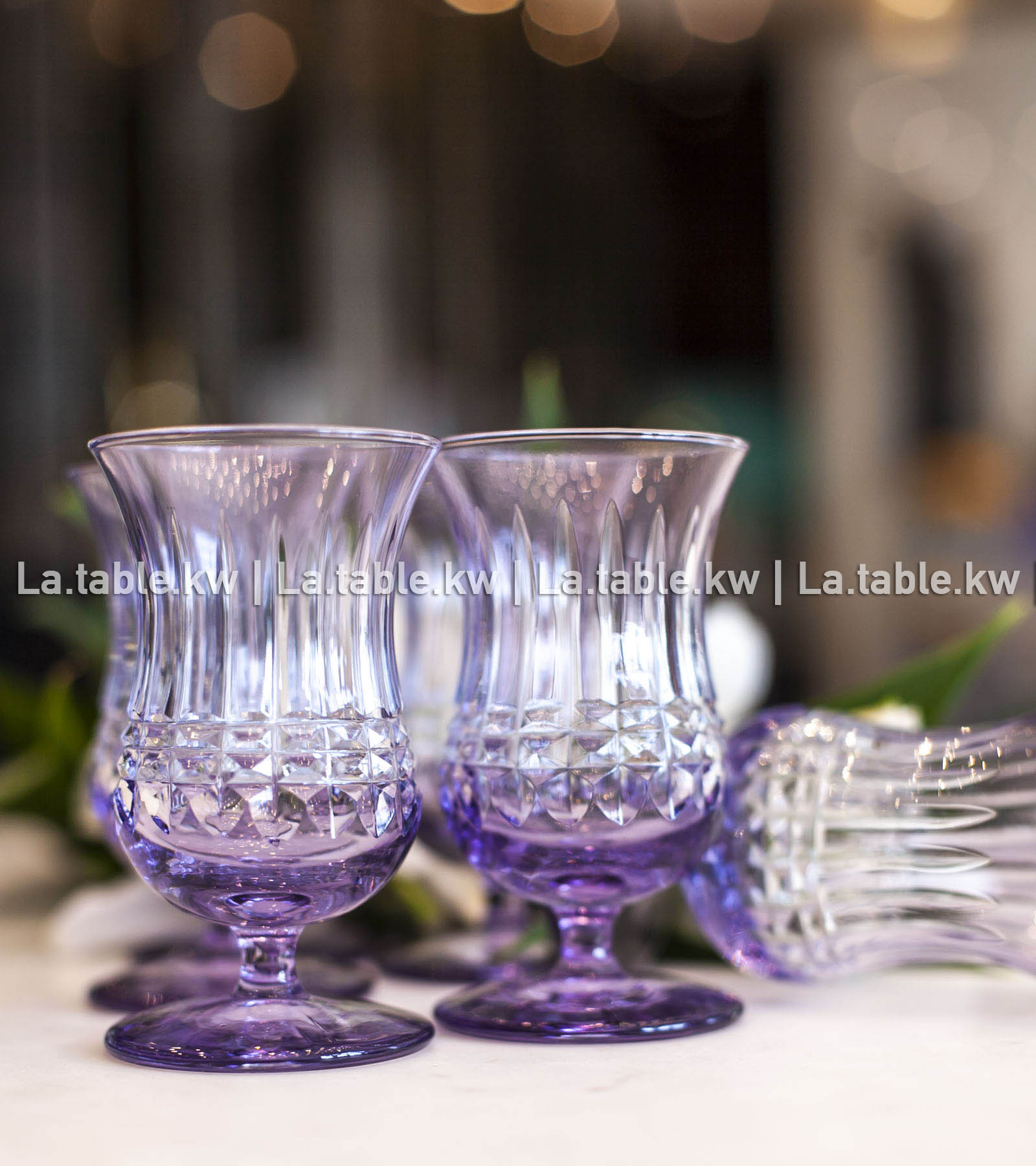 Lavender Allure Mini Juice Glasses