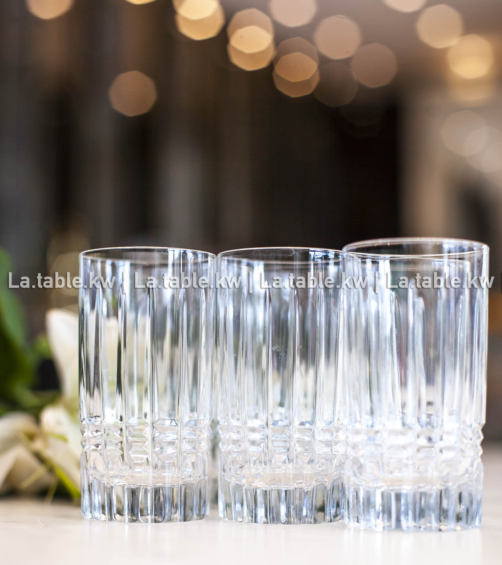 Transparent Allure Mini Water Glasses/ ألور كاسات مياه صغير -شفاف