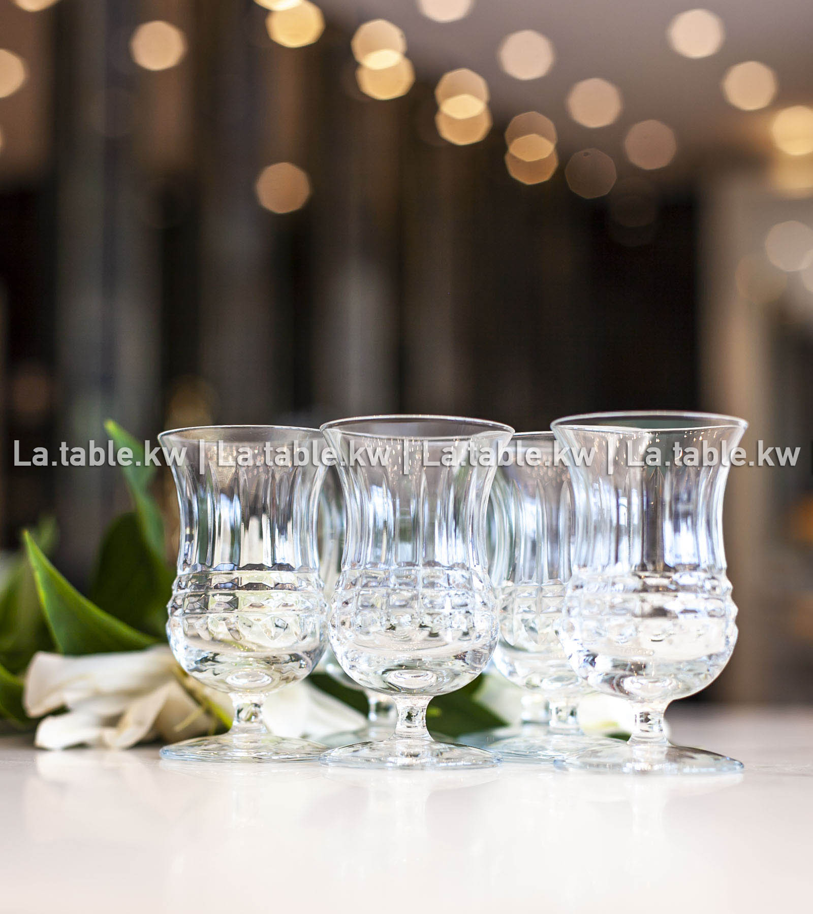 Transparent Allure Mini Juice Glasses / ألور كاسات عصير صغير - شفاف
