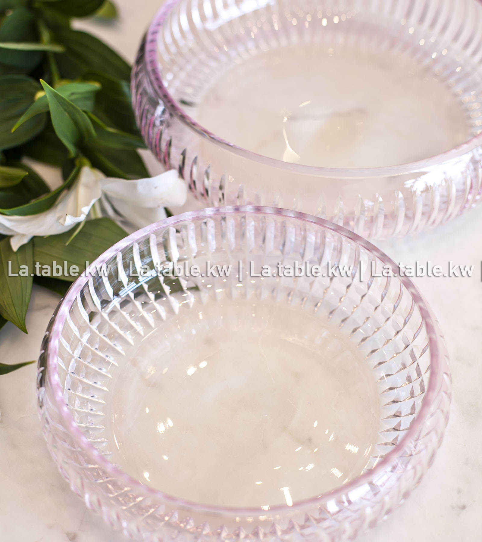 Pink Allure Curved Standless Bowls / آلور وعاء منحني من غير قاعده -وردي