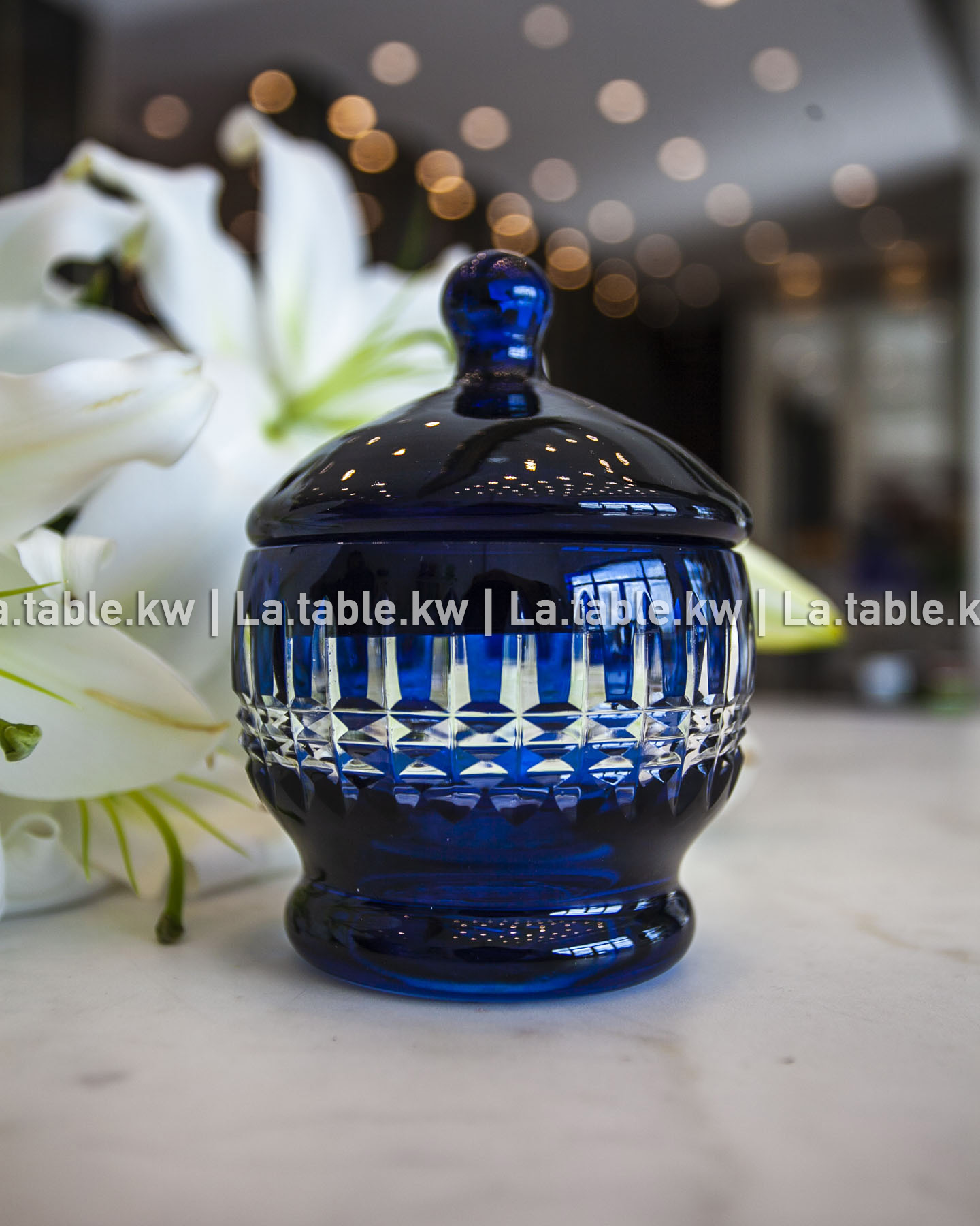Navy Blue Allure Sugar Jar