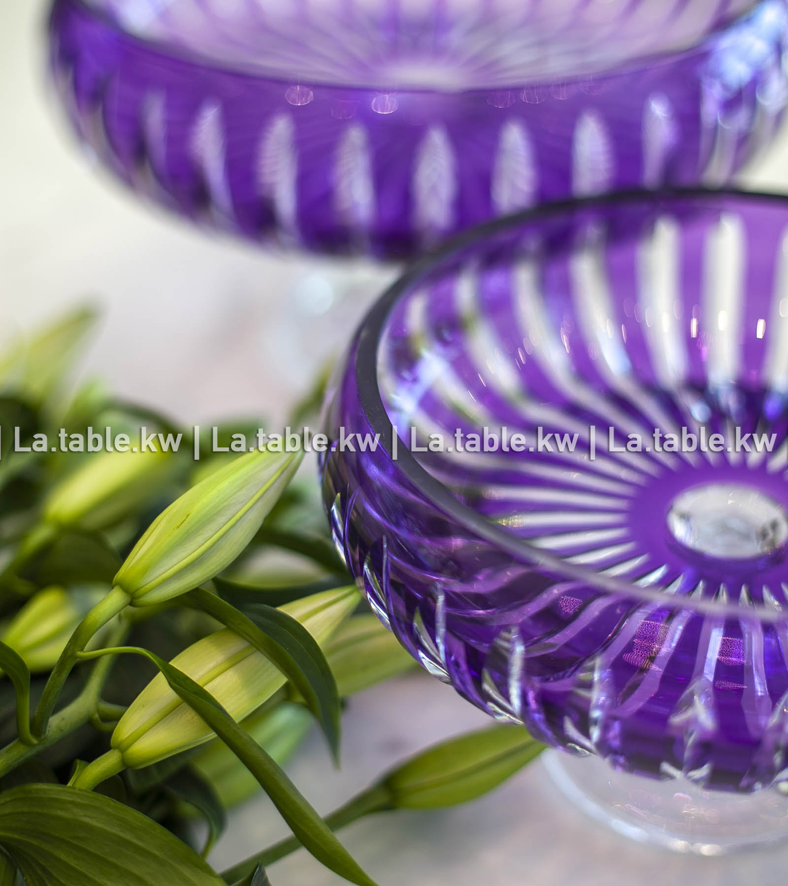 Purple Classic Curved Bowl