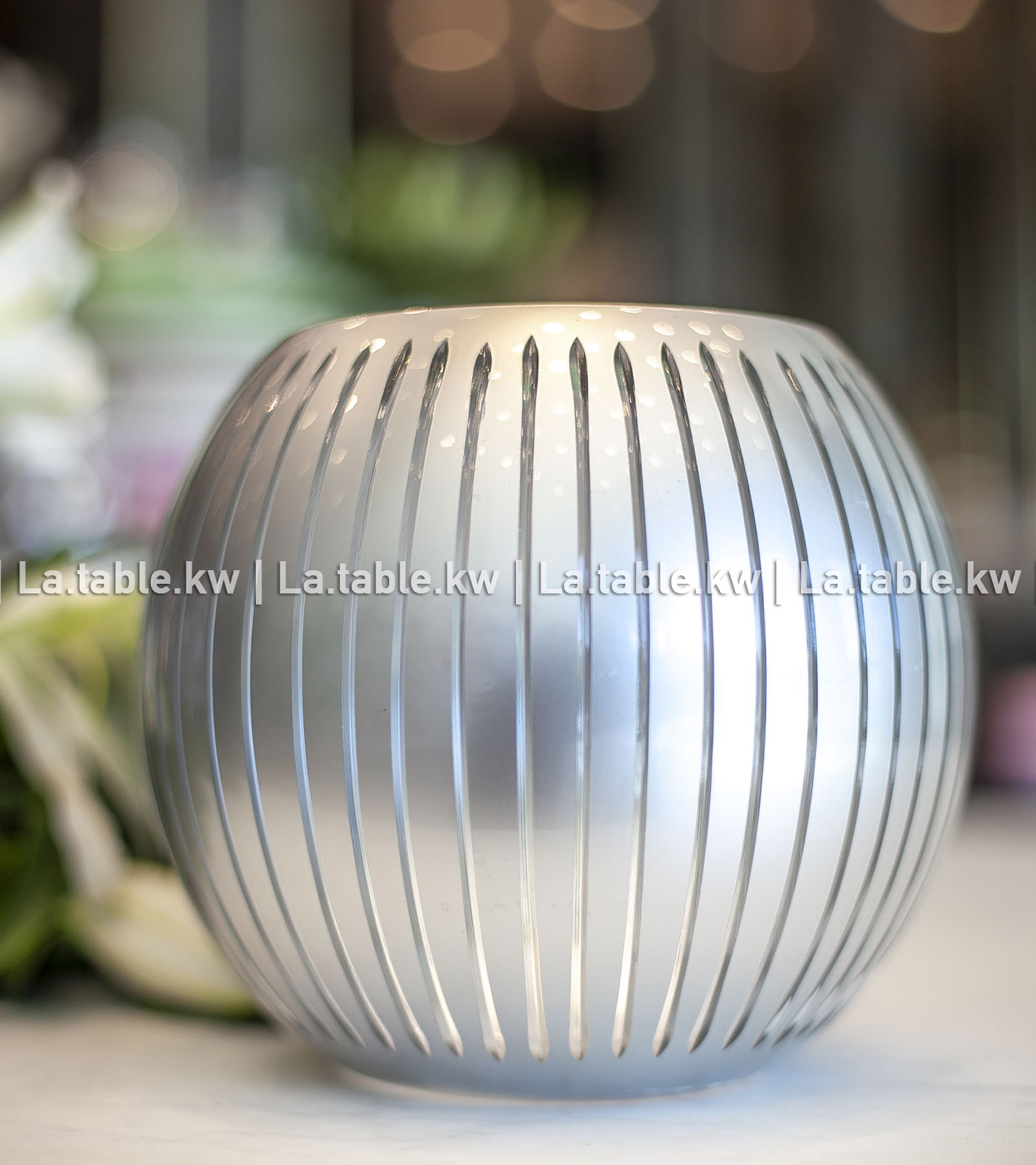 Silver Classic Ball Vase