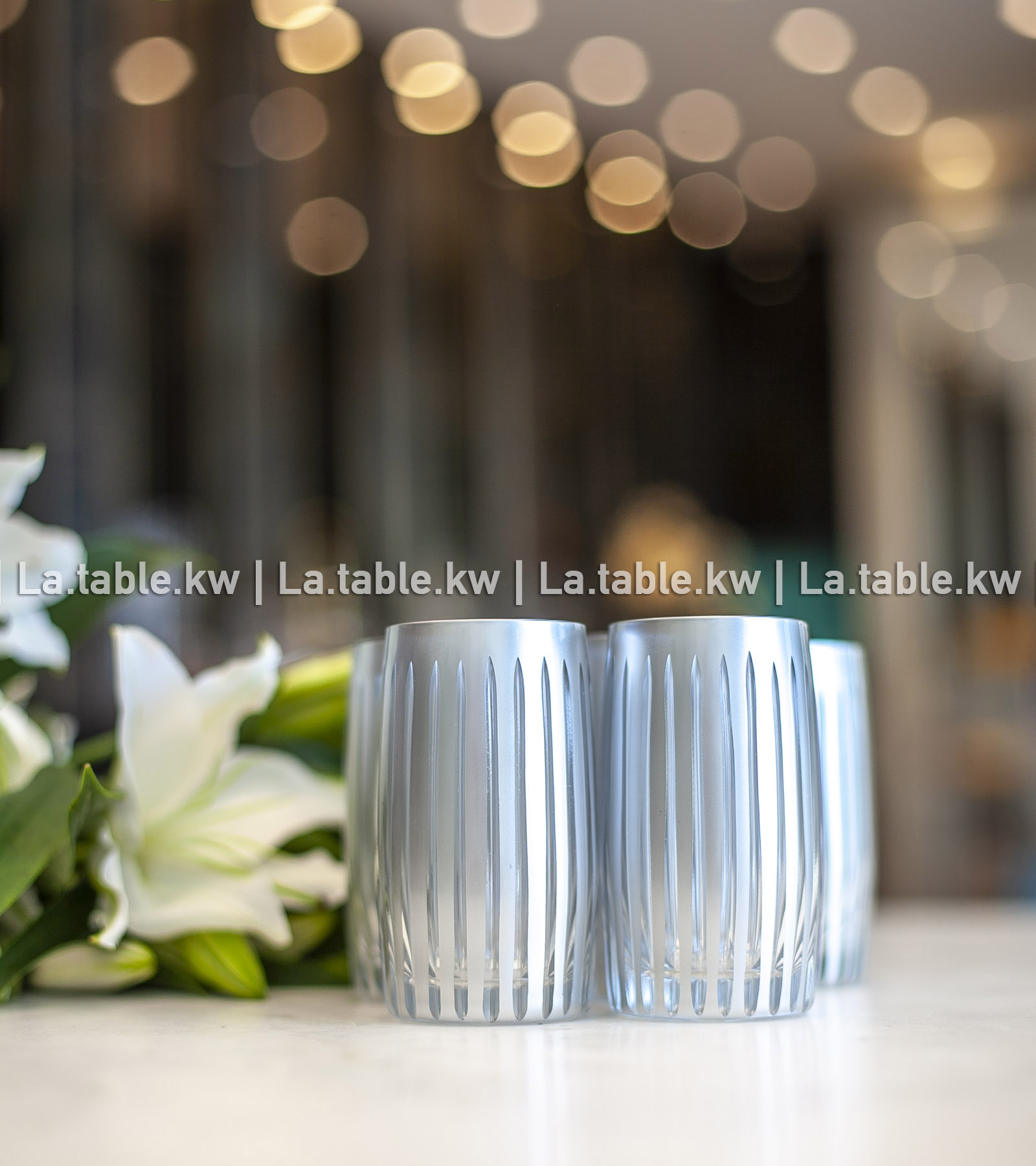 Silver Classic Water Glasses