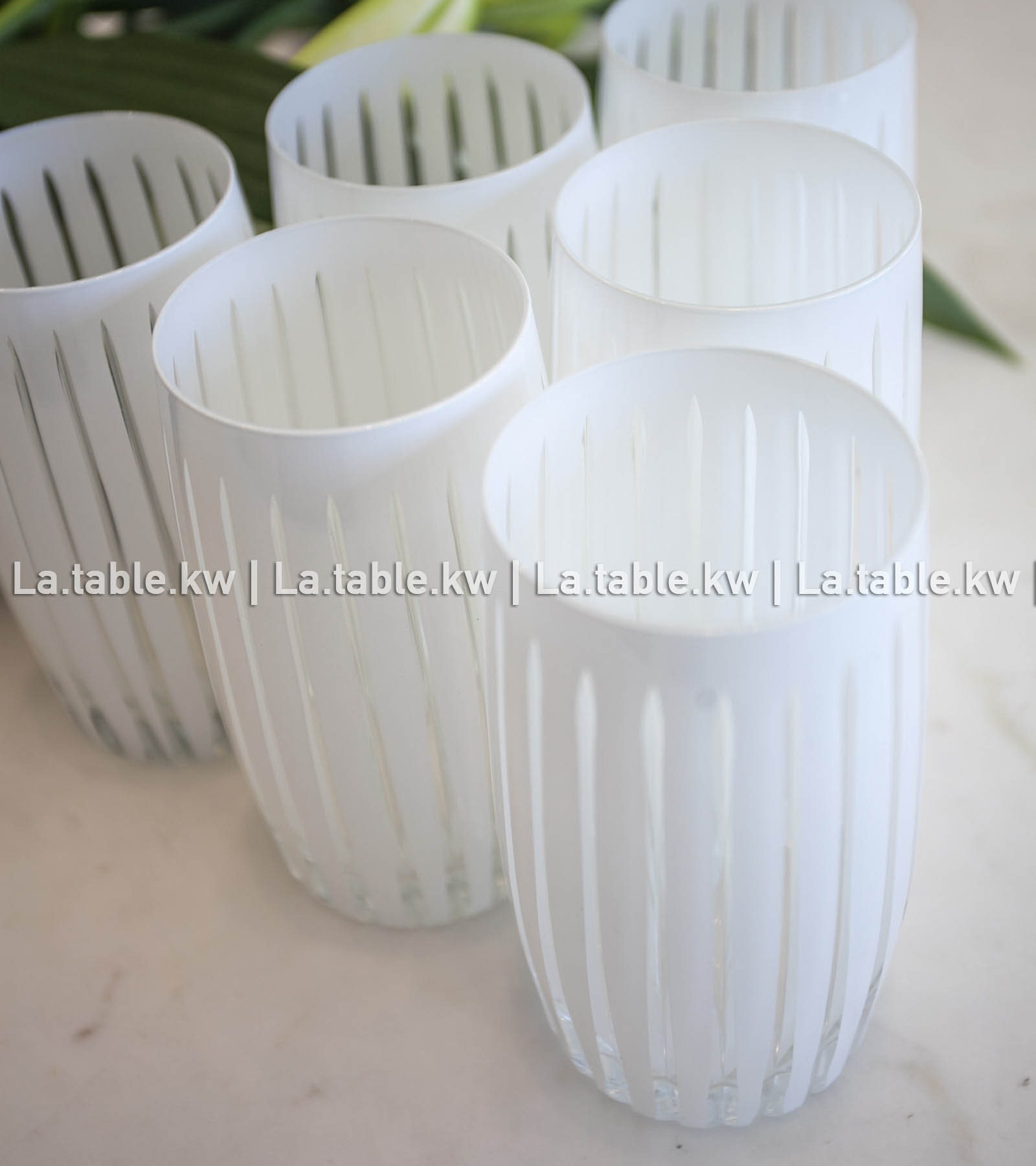 White Classic Water Glasses