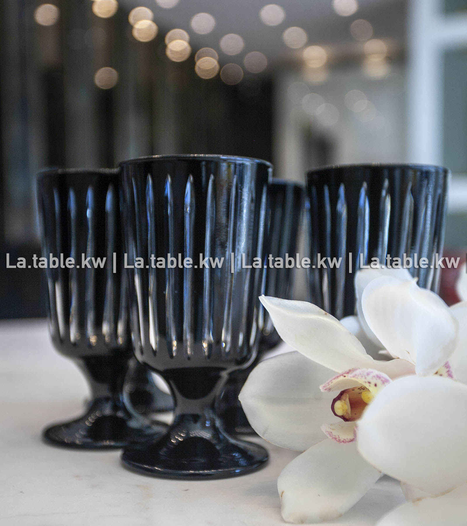 Black Classic Juice Glasses