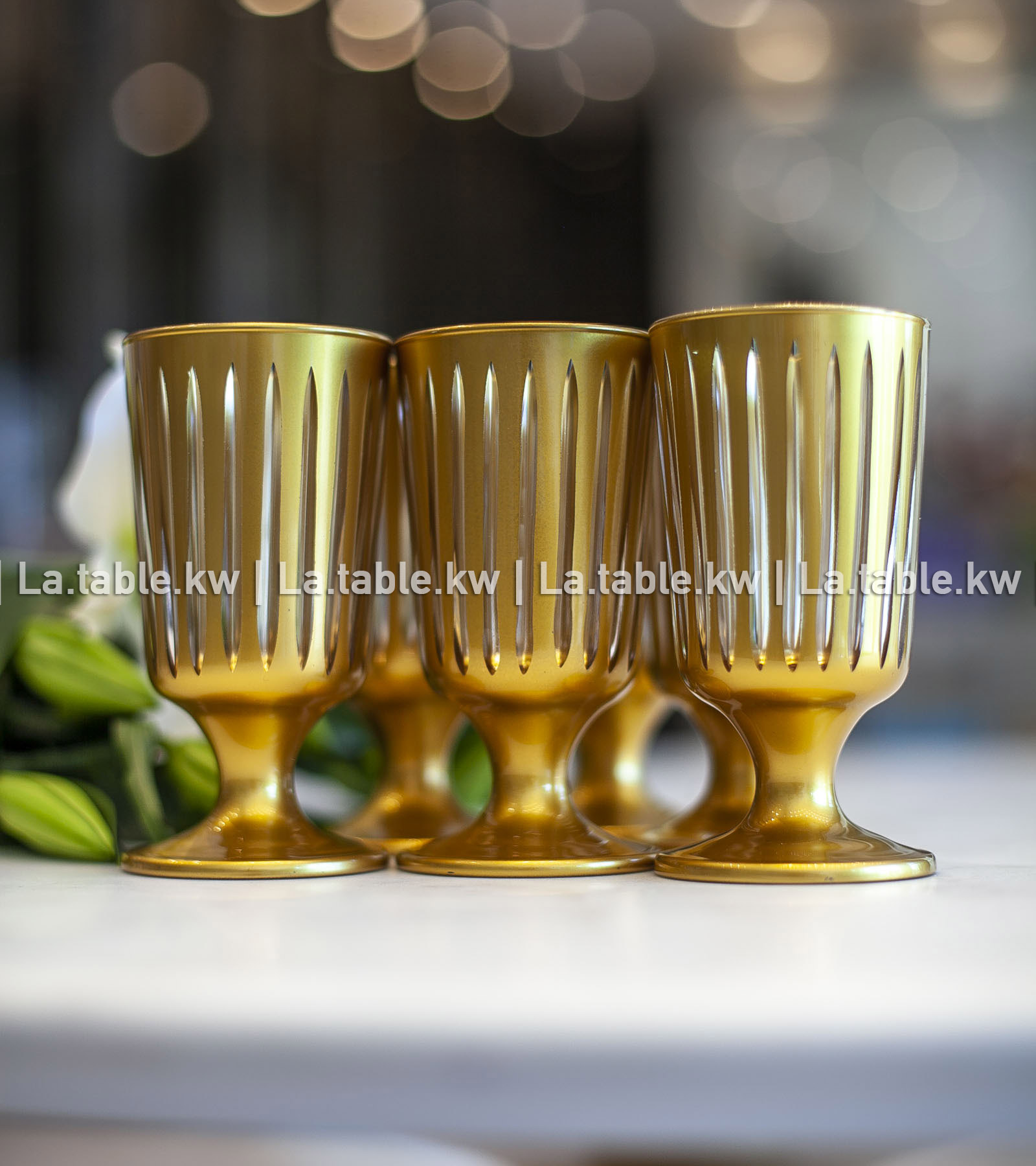 Gold Classic Juice Glasses