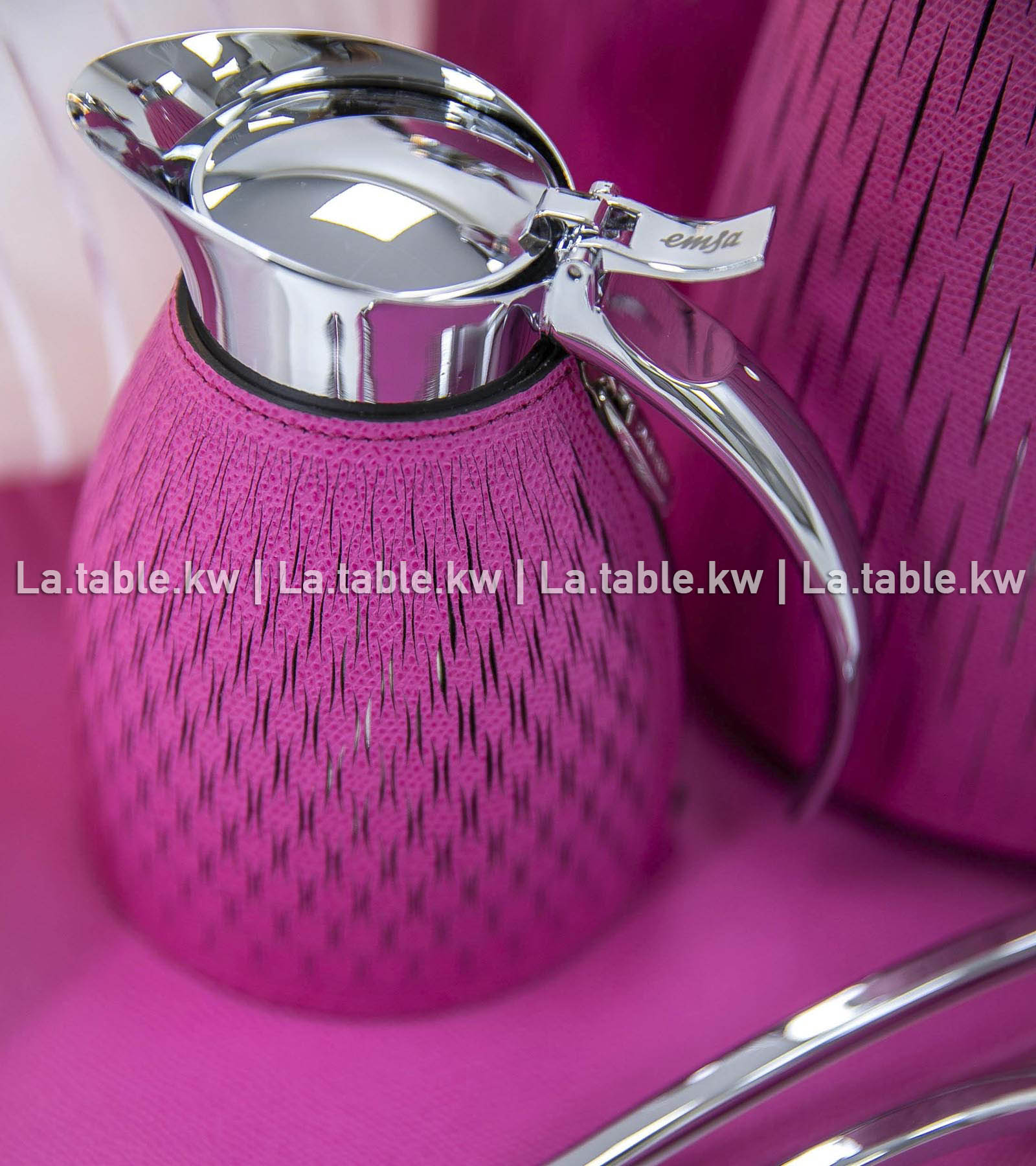 Fuchsia Full Leather Carafe