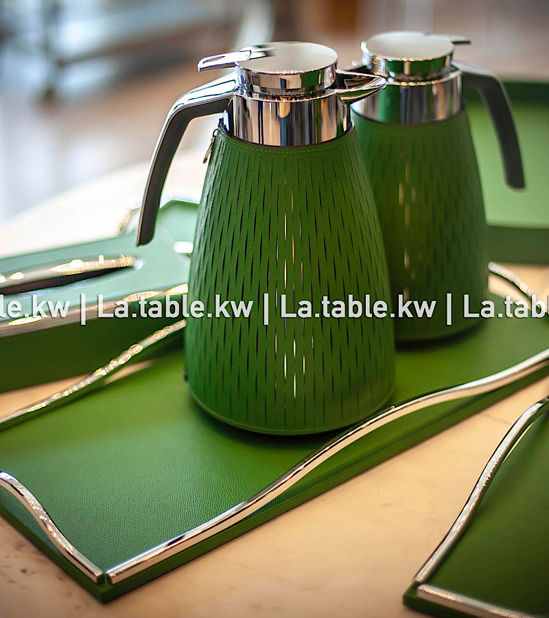 Dark Green Full Leather Carafe