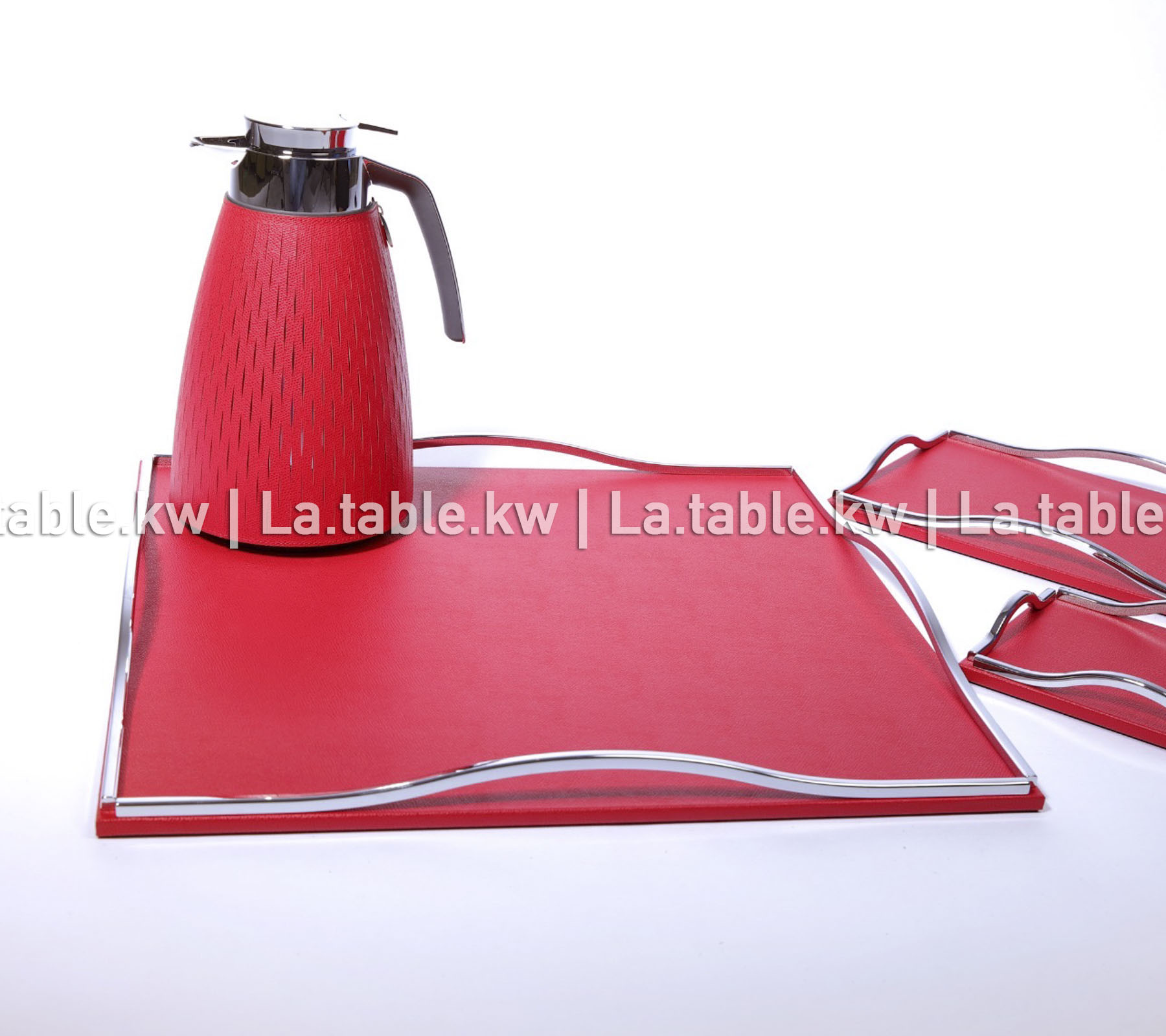 Red Full Leather Carafes