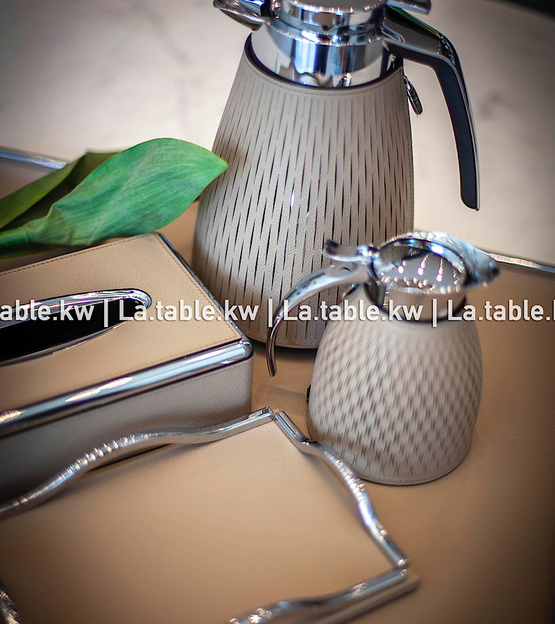 Taupe Full Leather Carafe