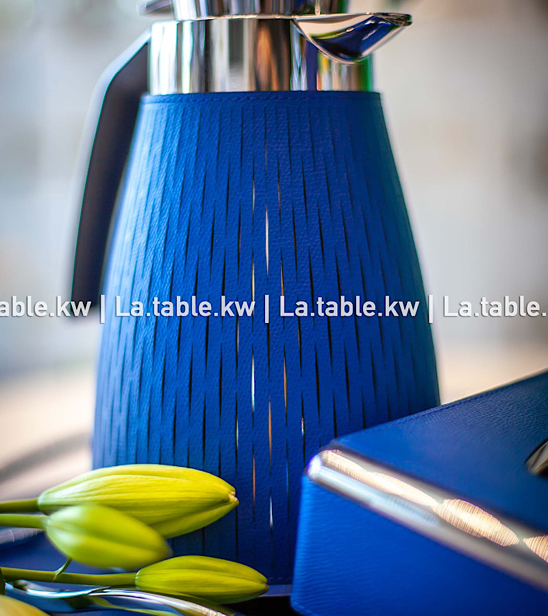 Electric Blue Full Leather Carafe