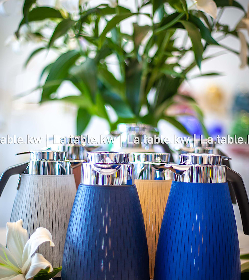 Electric Blue Full Leather Carafe