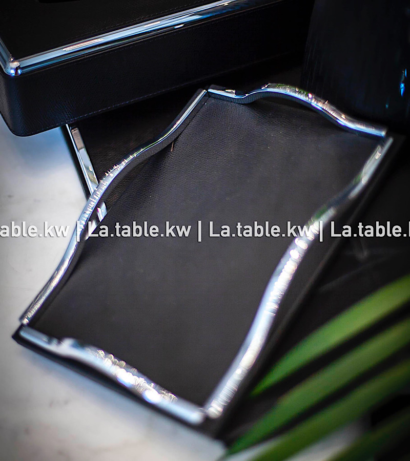 Black Leather Trays