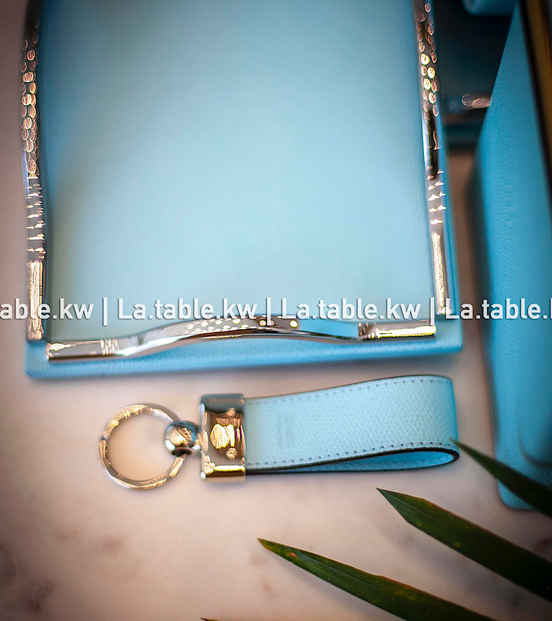 Sky Blue Leather Trays