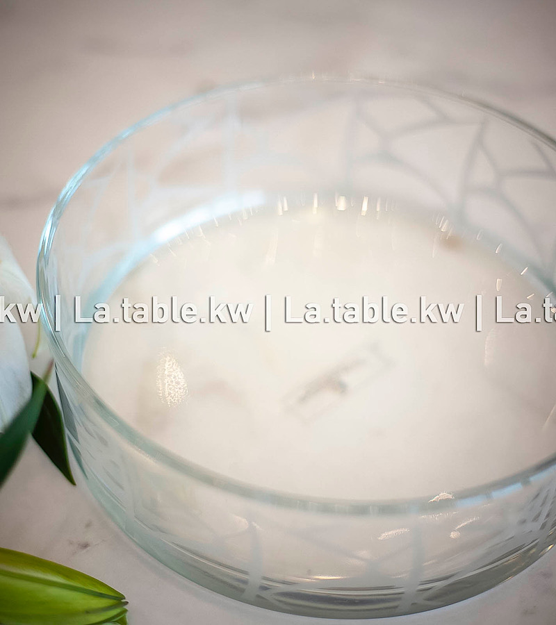 White Modern Cut Bowl / مودرن آند كت وعاء -أبيض