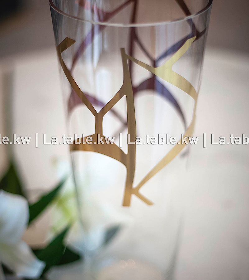 Gold Modern Cut Vase / مودرن آند كت مزهرية -ذهبي