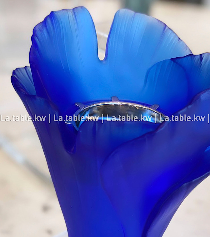 Royal Blue Tulip Crystal Mubkhar