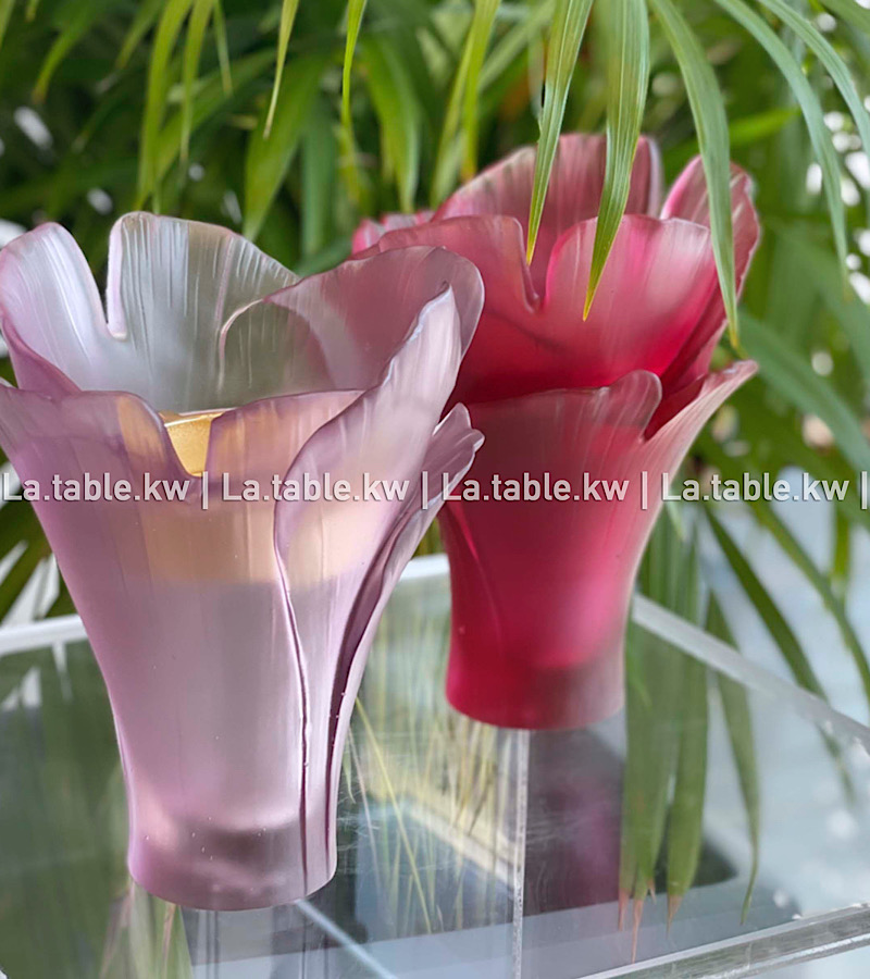 Lavender Tulip Crystal Mubkhar / توليب كريستال مبخر-لاڤندر