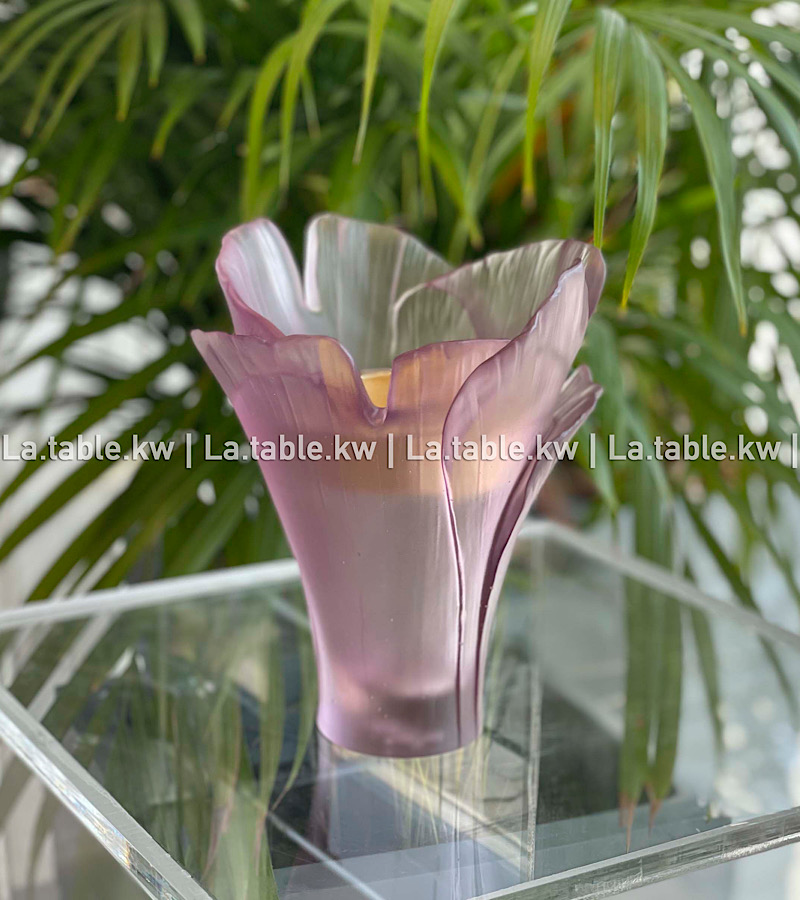 Lavender Tulip Crystal Mubkhar / توليب كريستال مبخر-لاڤندر