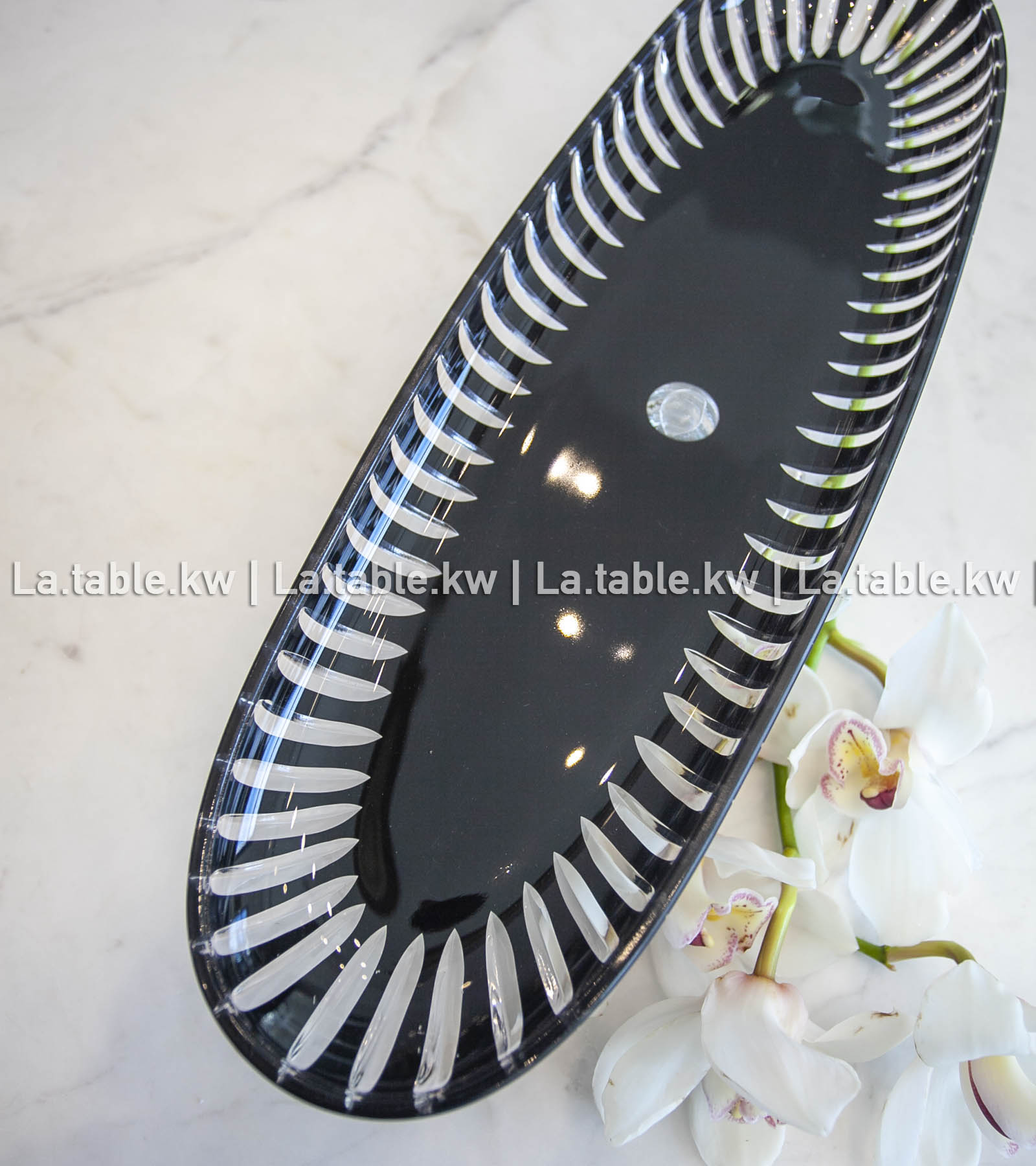 Black Classic Long Plate