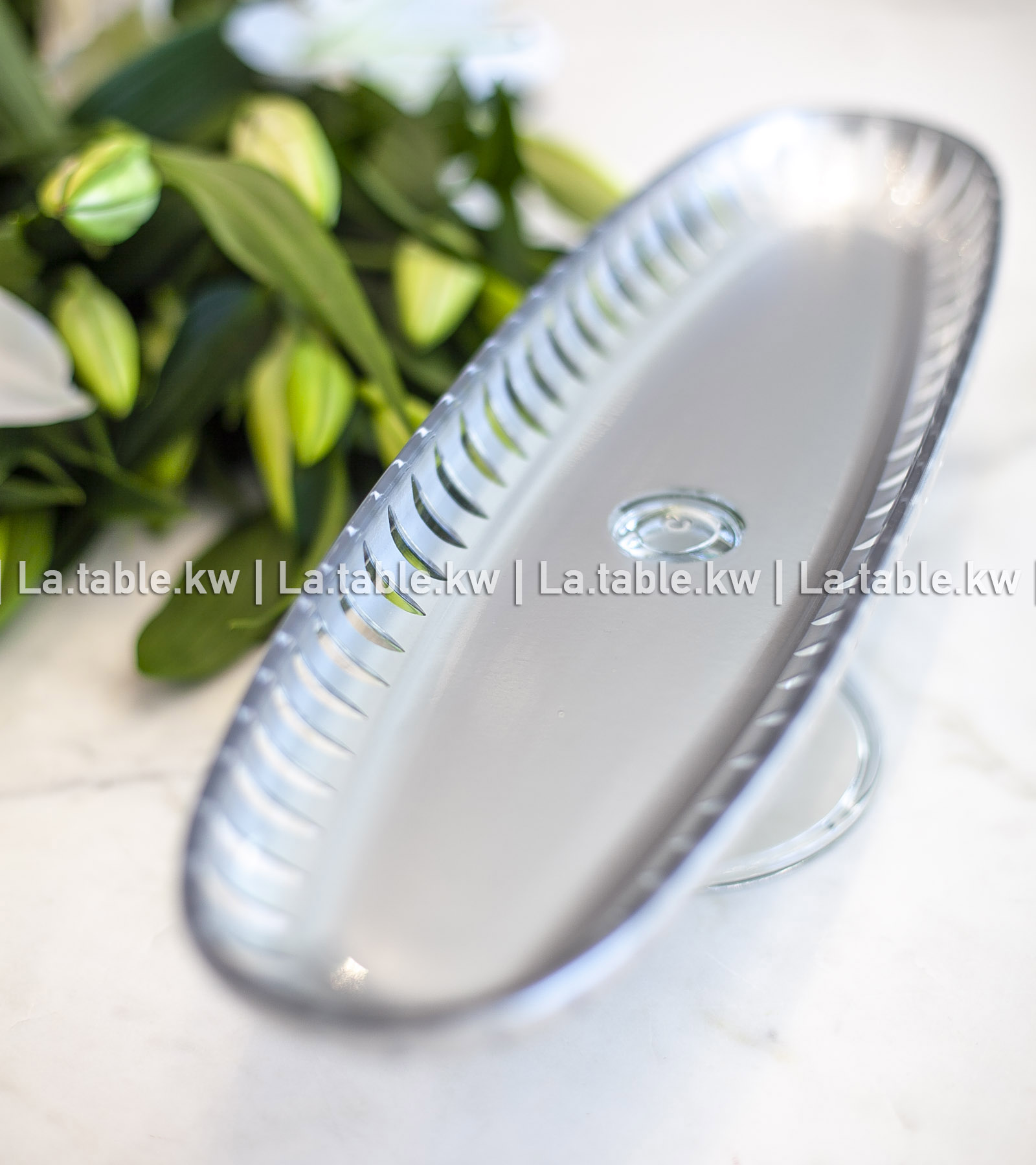 Silver Classic Long Plate