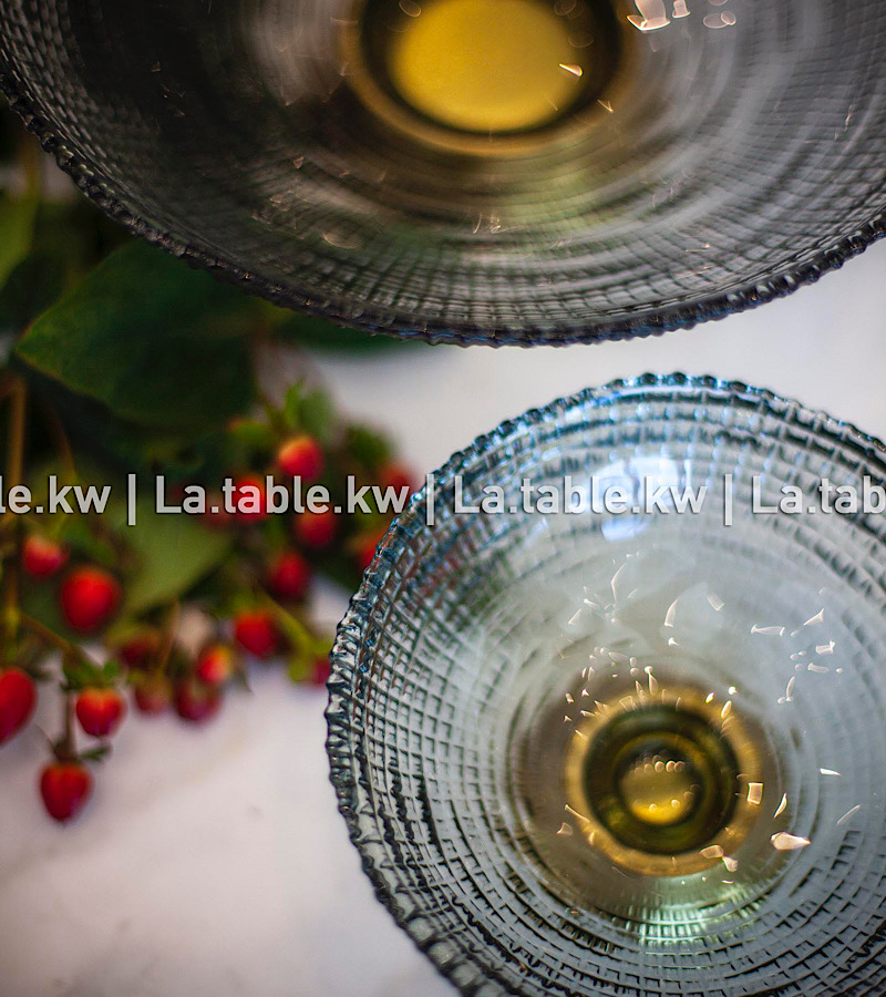 Metallic Untoned Crystal Bowl