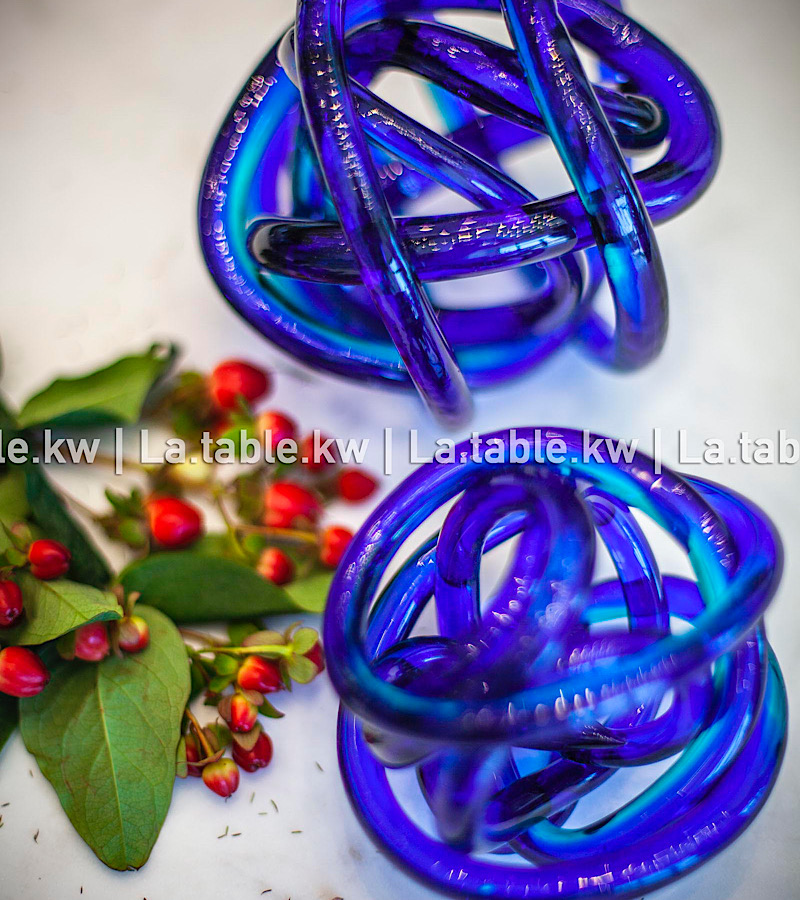 Blue Crystal Knot Set