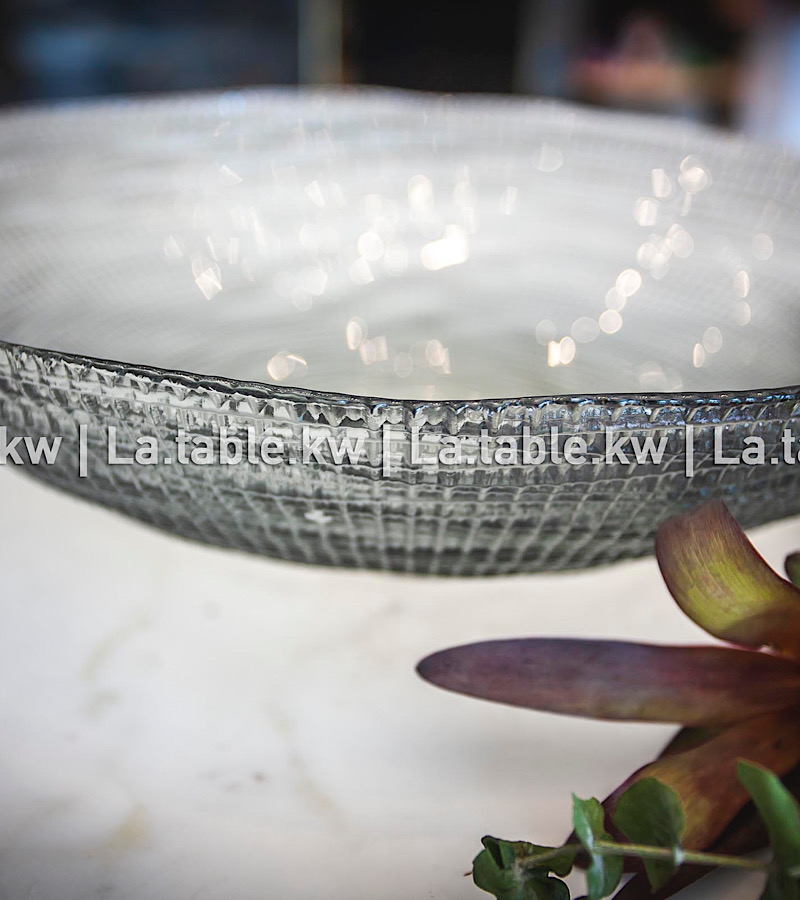 Metallic Untoned Crystal Bowl without stand