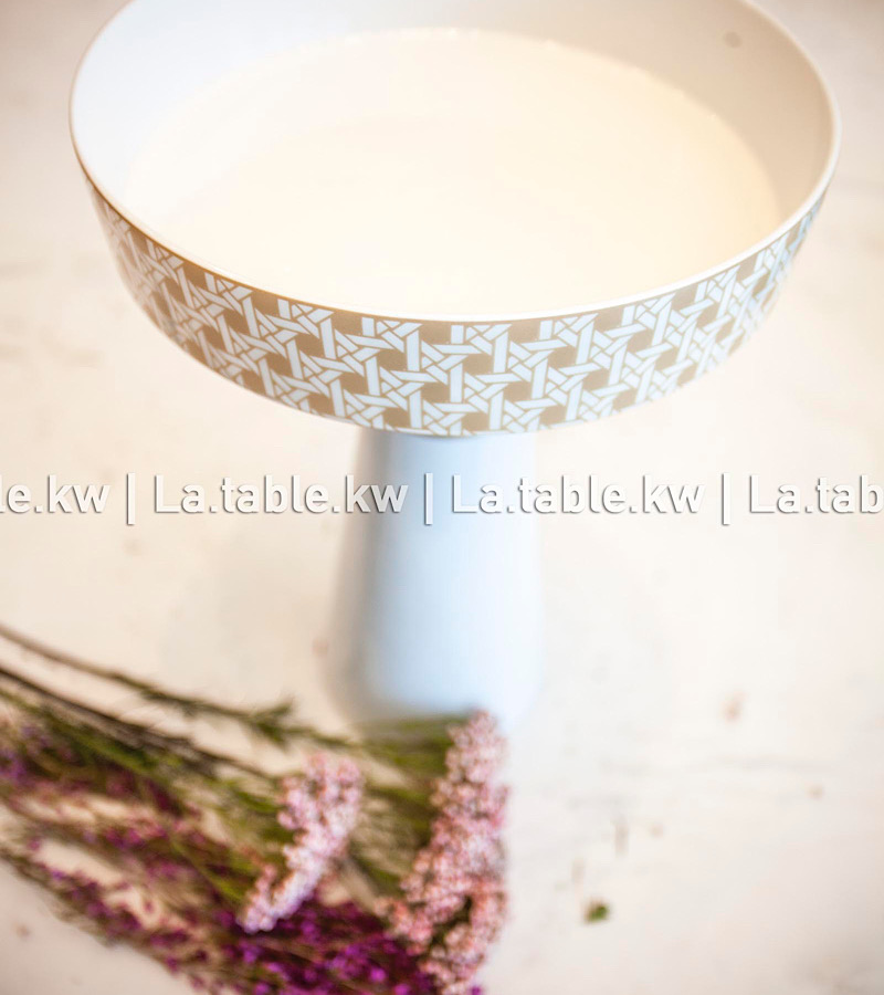 Gold& Maroon Ceramic Cake Stands