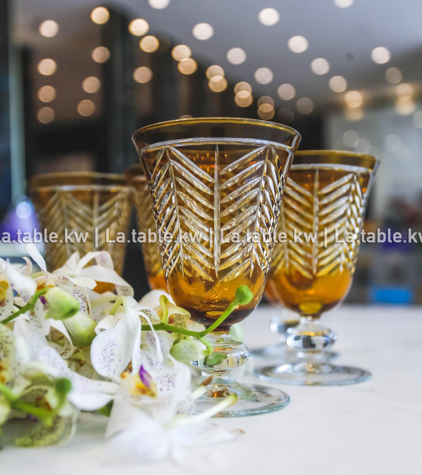 Amber Spider Juice Glasses