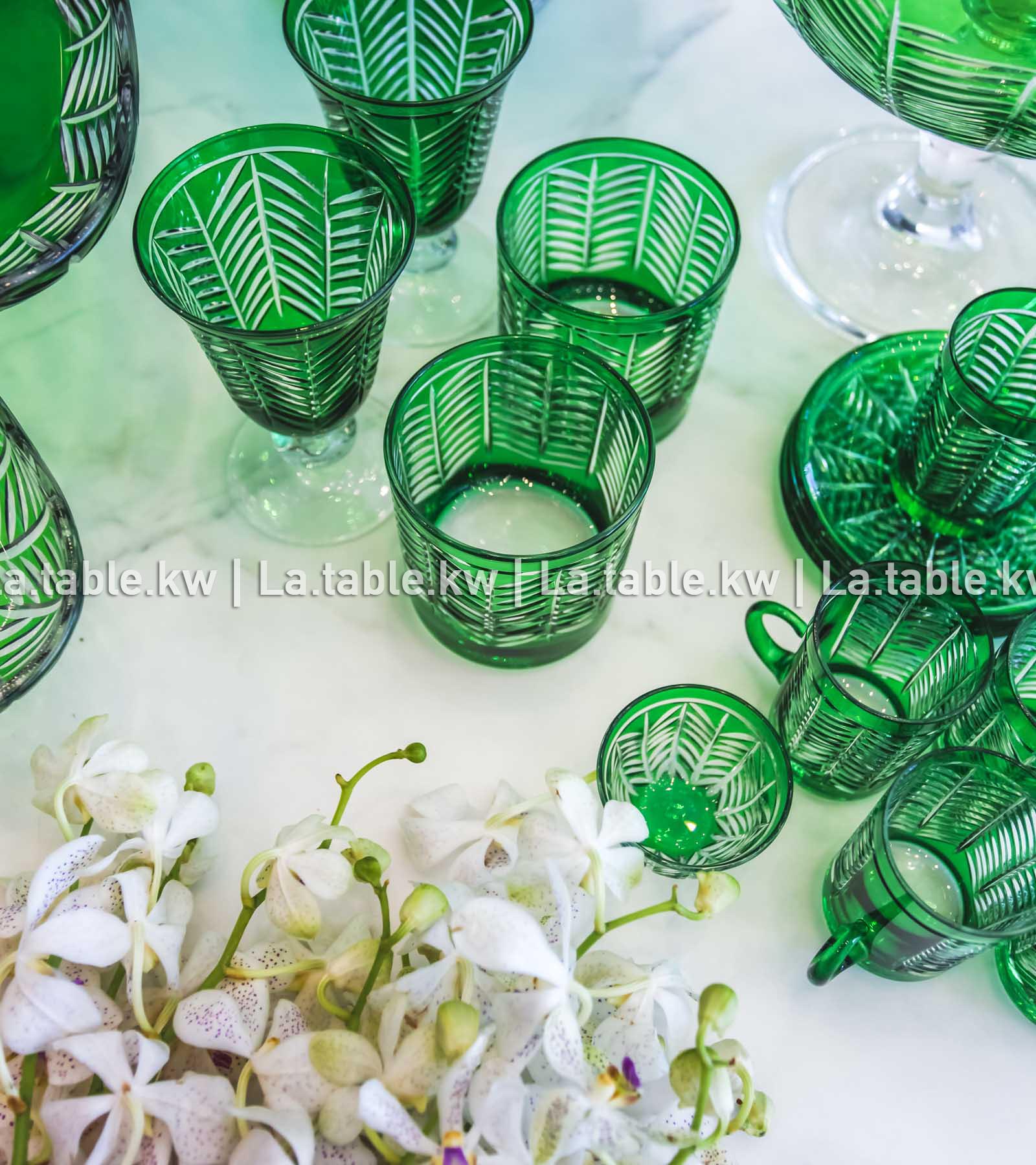 Green Spider Juice Glasses