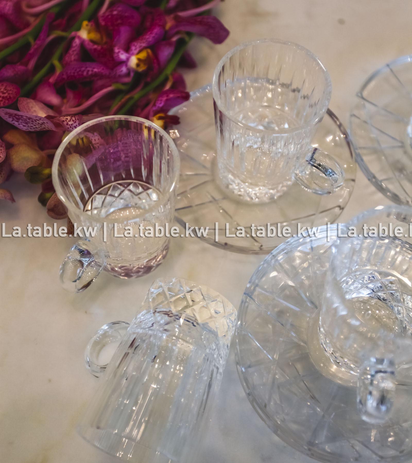 Transparent Crystal Clear Tea Set