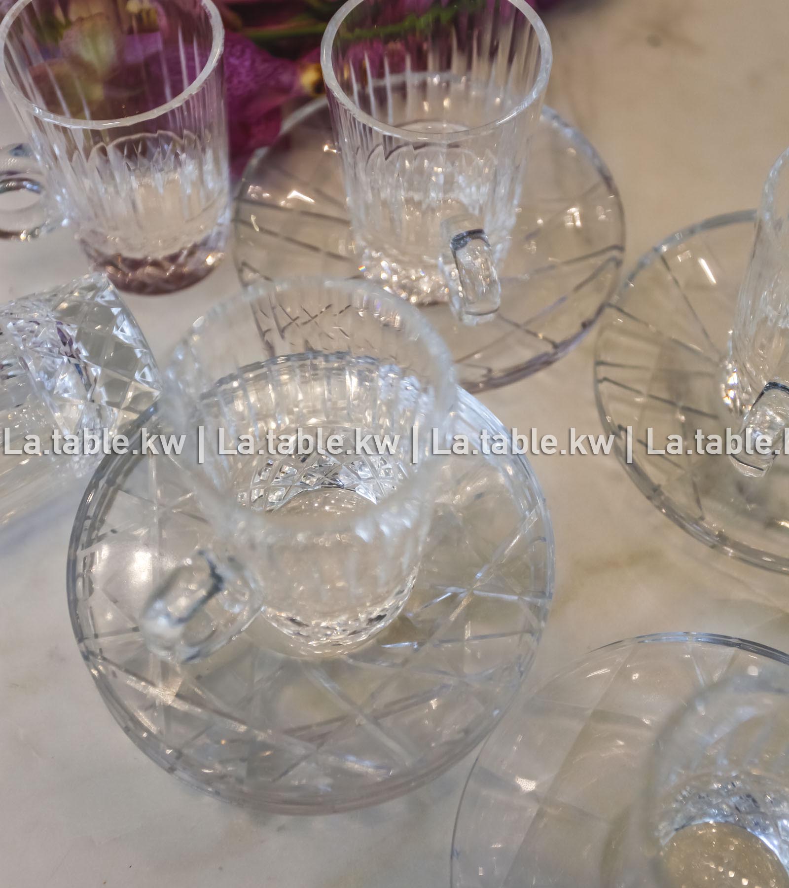 Transparent Crystal Clear Tea Set