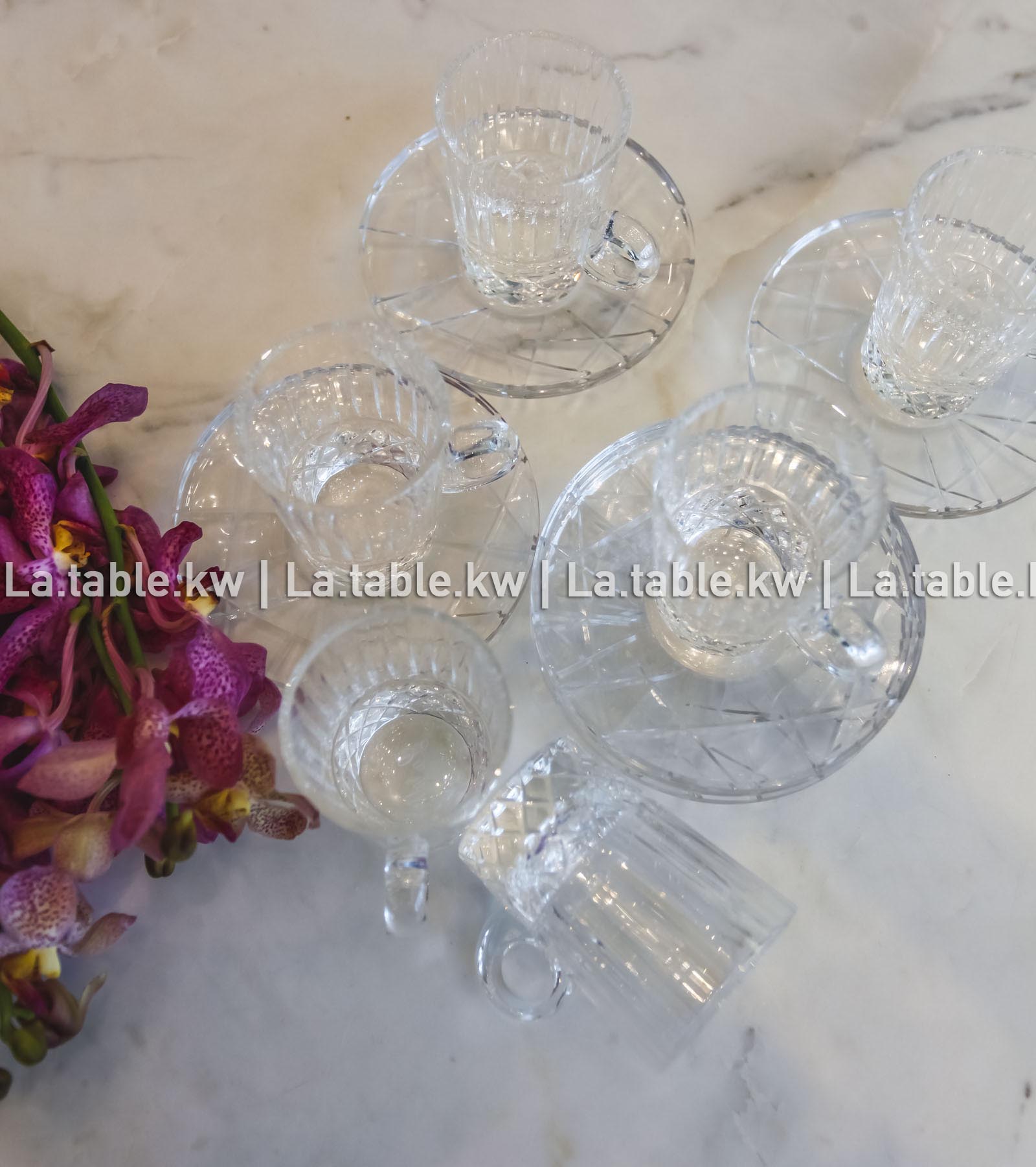 Transparent Crystal Clear Tea Set