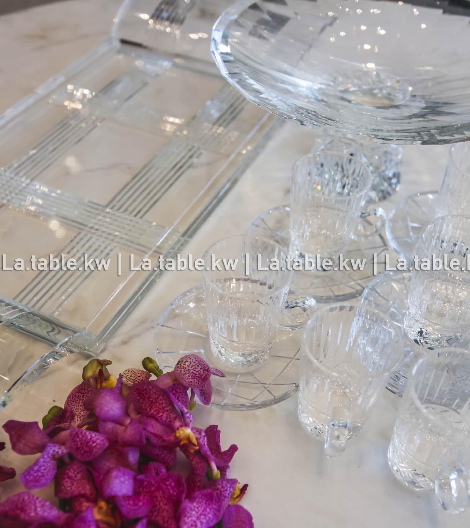 Transparent Crystal Clear Tea Set