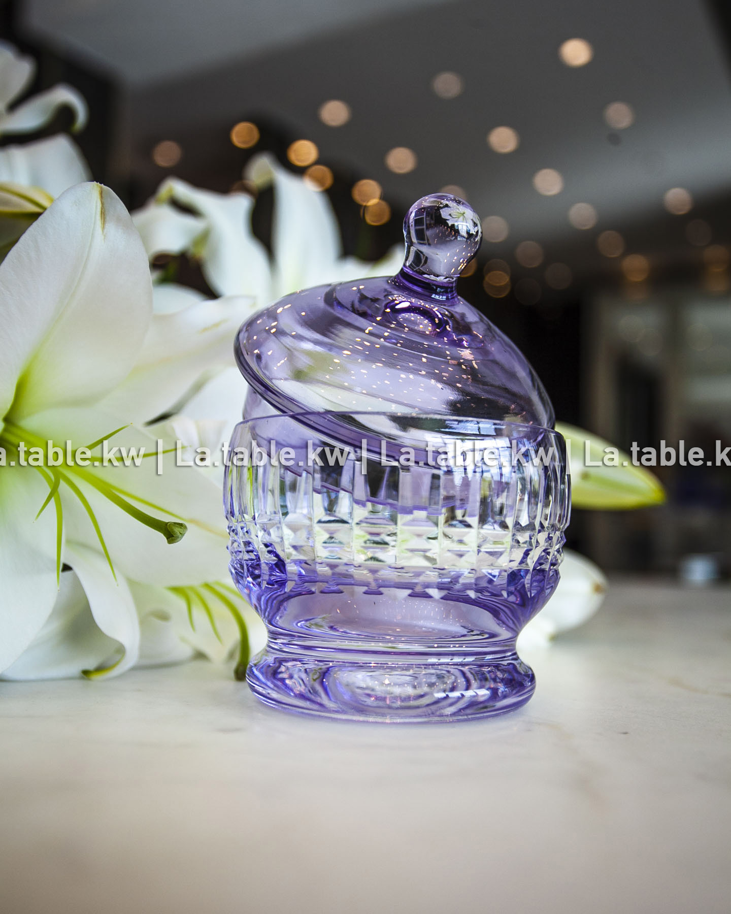 Lavender Allure Sugar Jar / آلور سكريه -لاڤندر