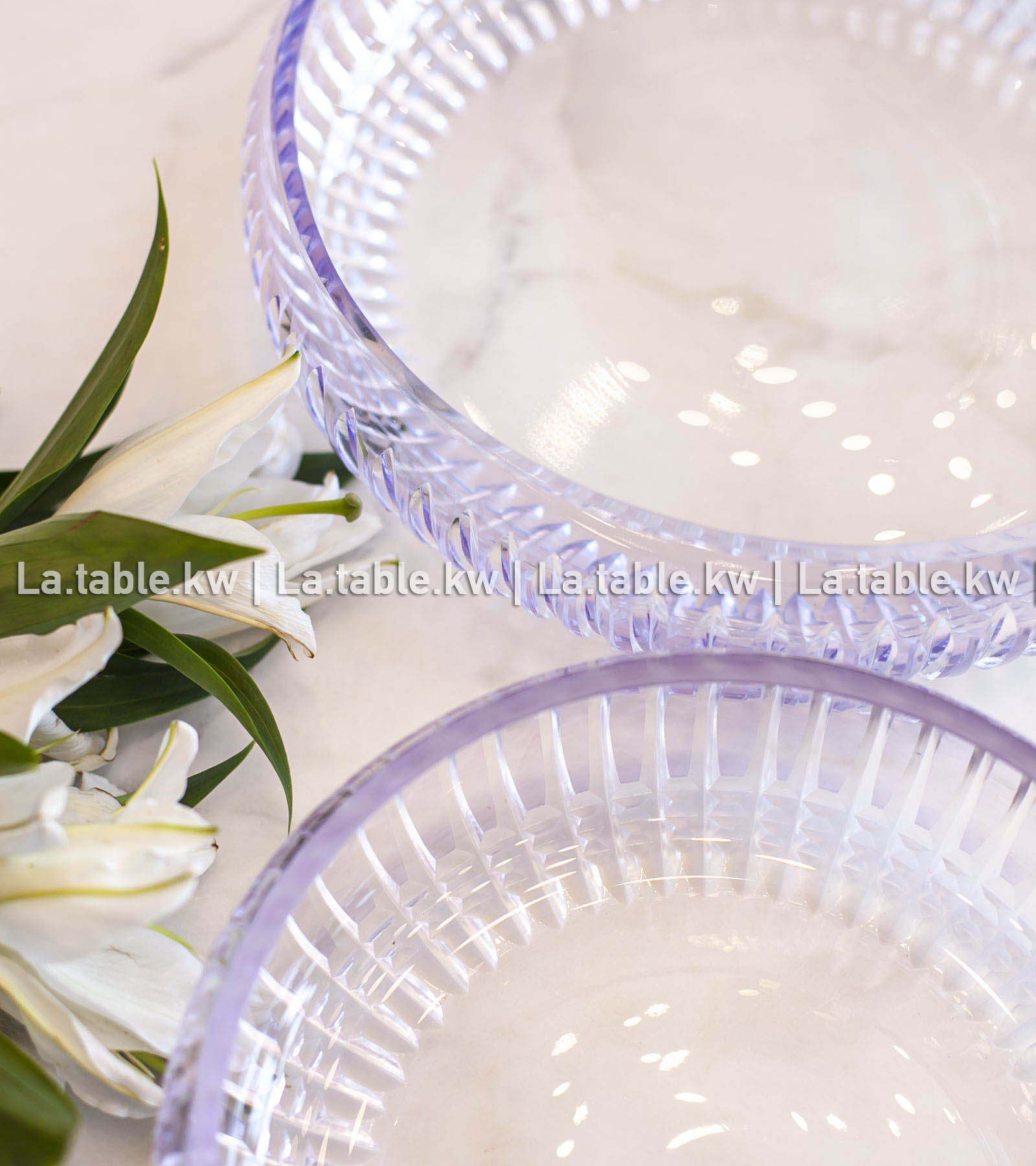 Lavender Allure Curved Standless Bowls / آلور وعاء منحني  من غير قاعده- لاڤندر