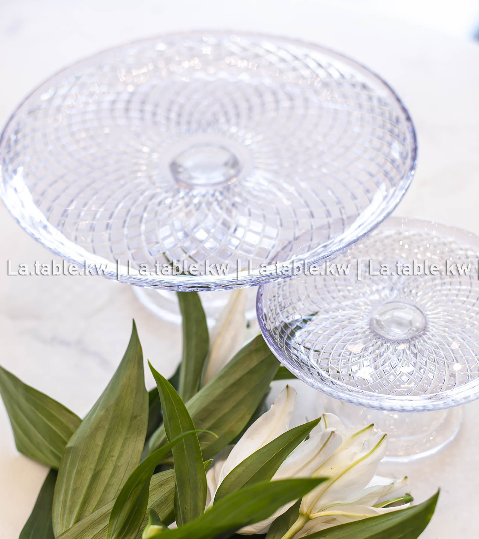 Lavender Allure Serving Stands