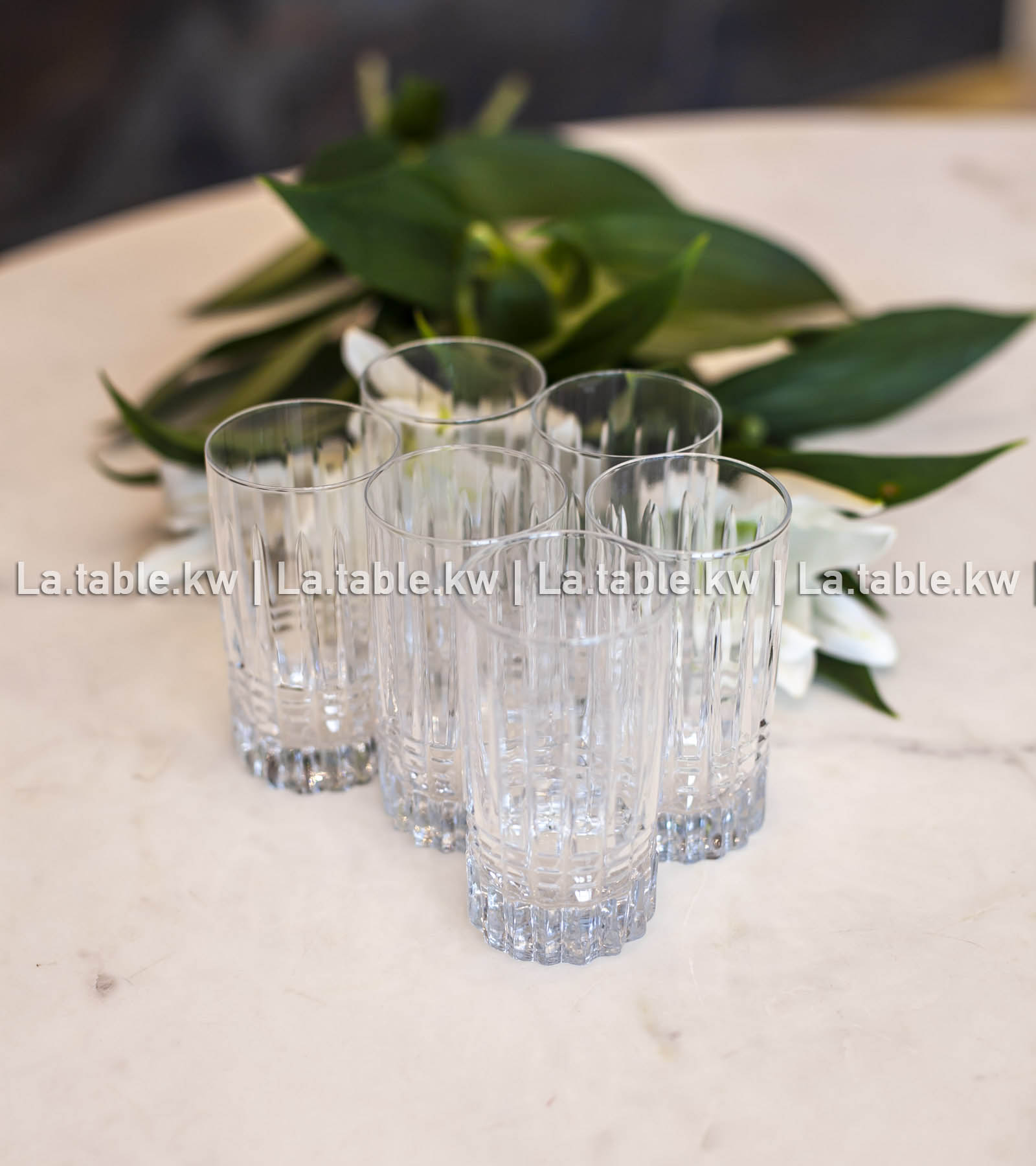 Transparent Allure Mini Water Glasses/ ألور كاسات مياه صغير -شفاف