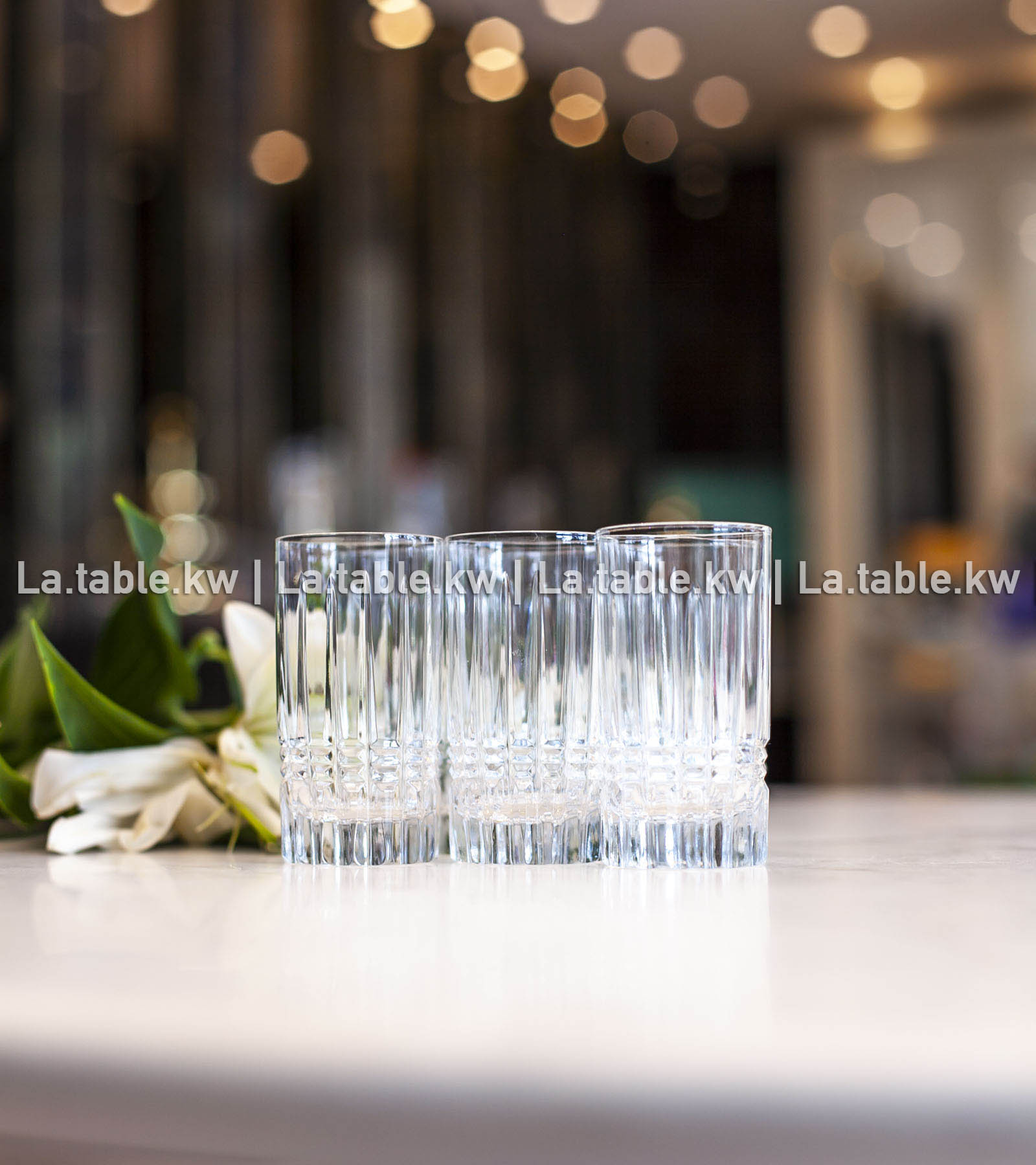 Transparent Allure Mini Water Glasses/ ألور كاسات مياه صغير -شفاف